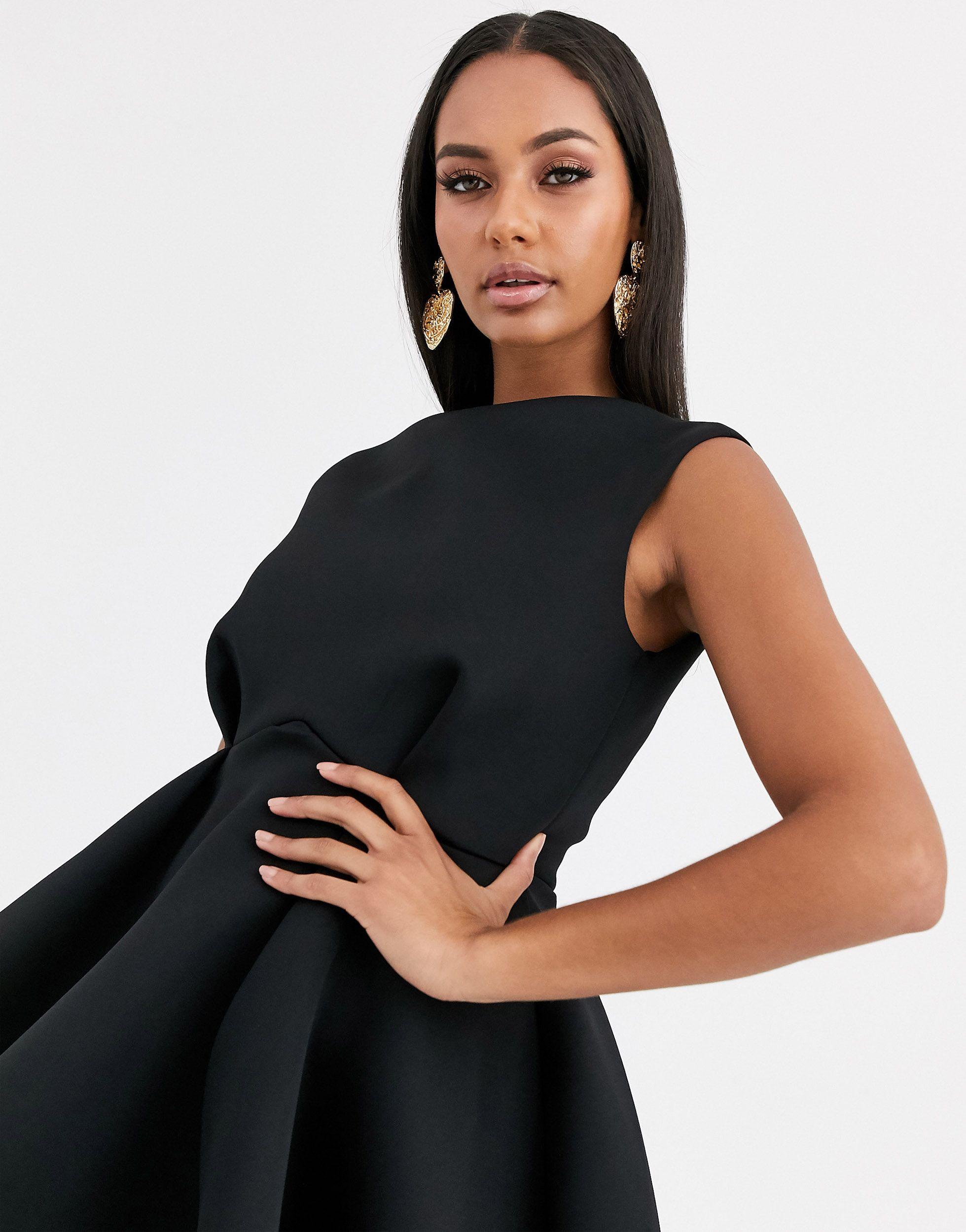 turtle neck skater dress