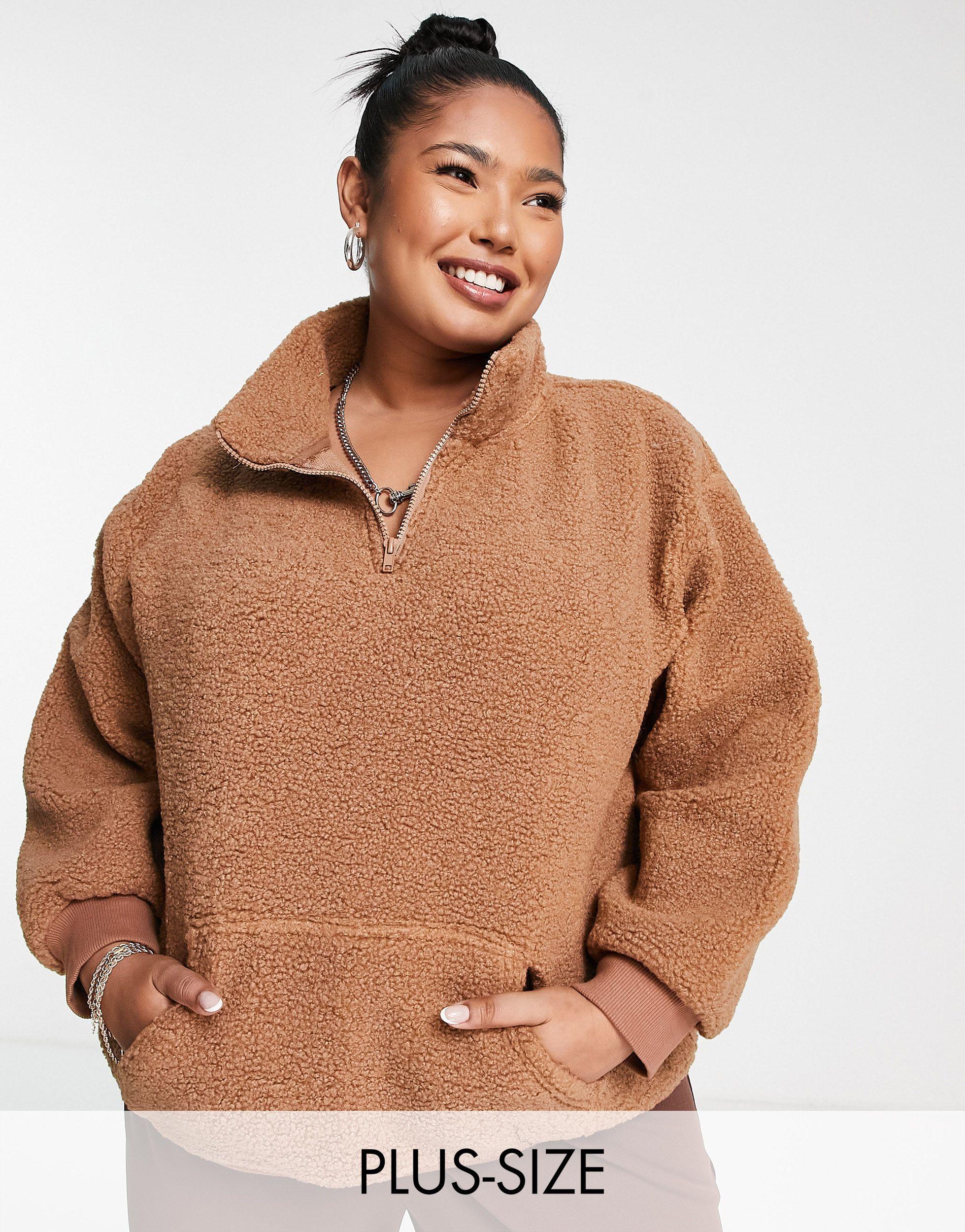 Quarter Zip Teddy Pullover Fleece 