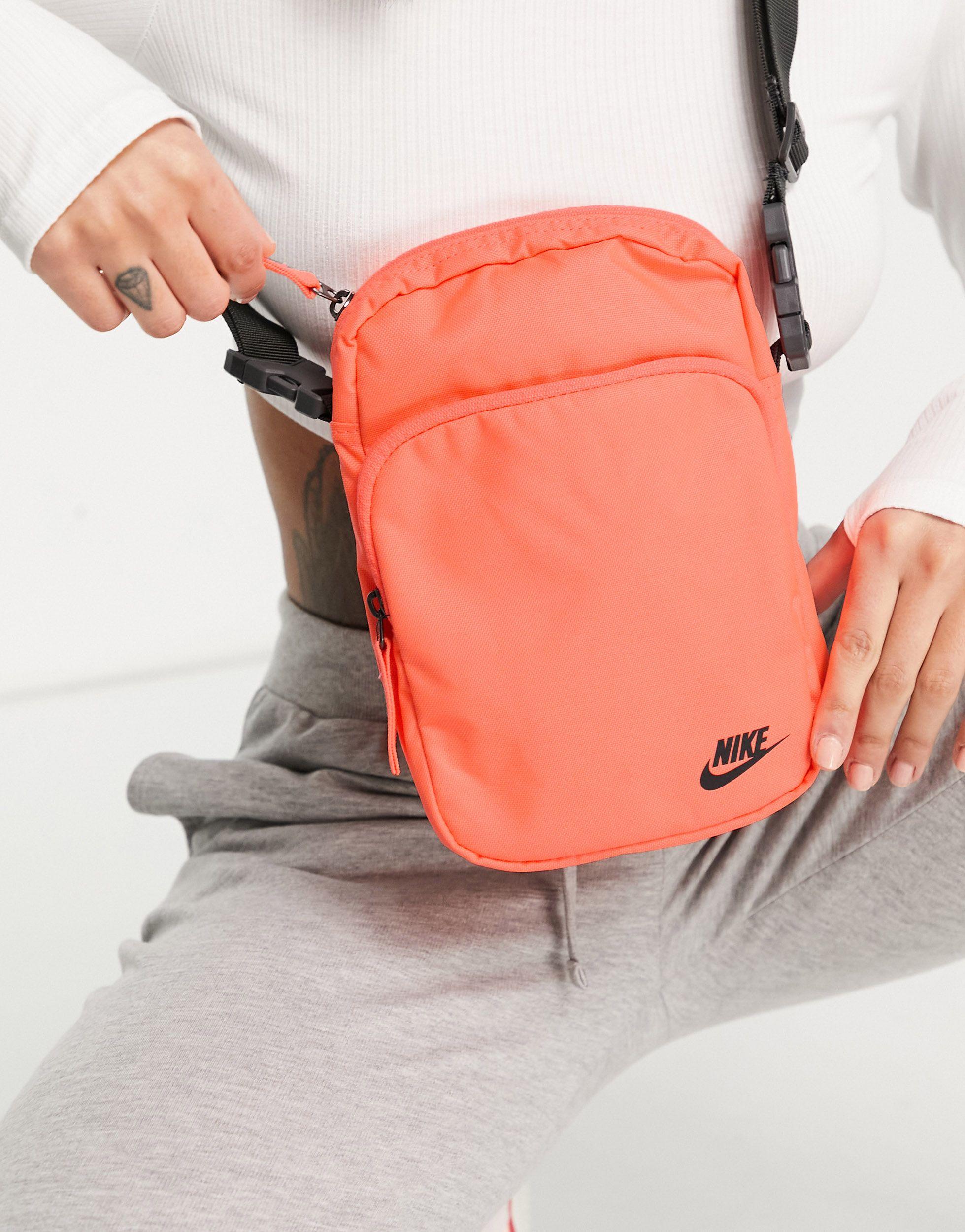 Nike Heritage Flight Bag in Orange - Lyst