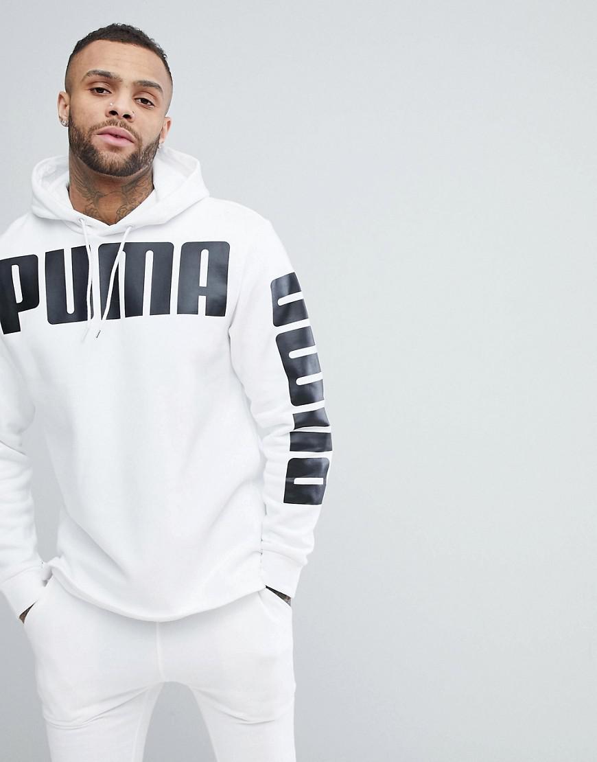 PUMA Rebel Pullover Hoodie in White for Men - Lyst