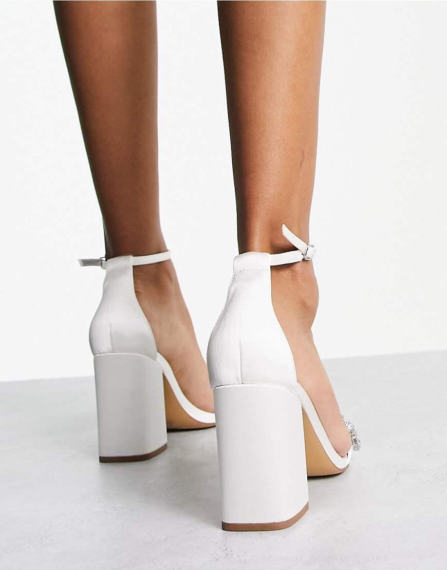 Public Desire Sandali Bianchi E Rossi Sandali Da Sposa Decorati