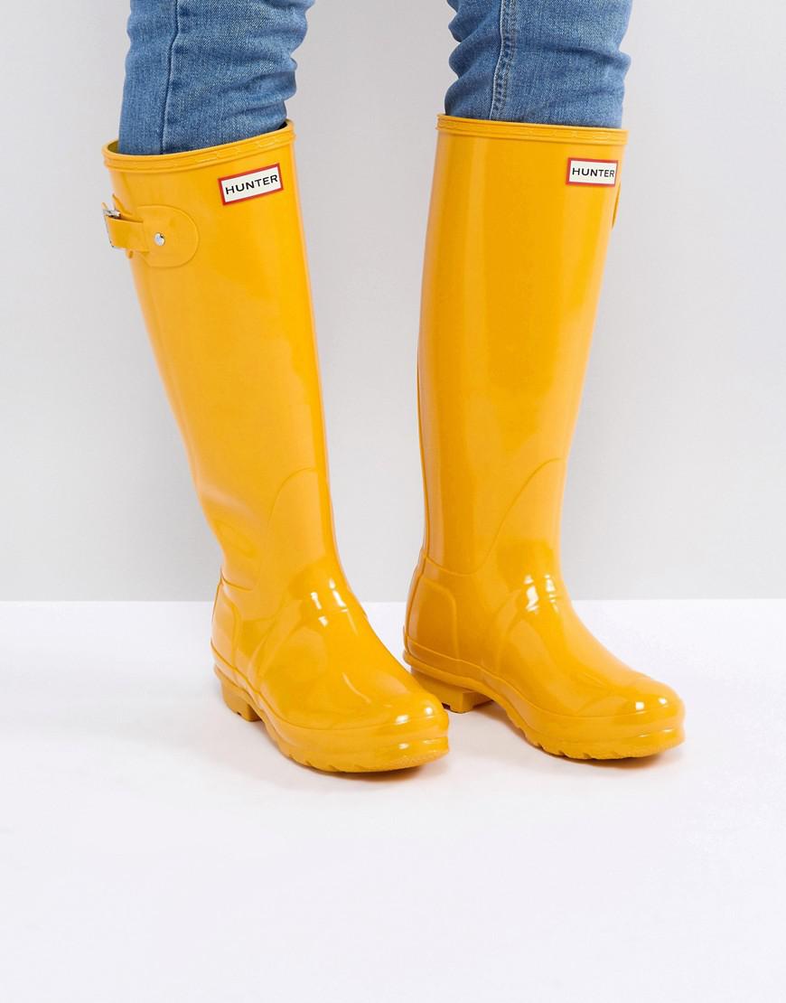 women's yellow wellies