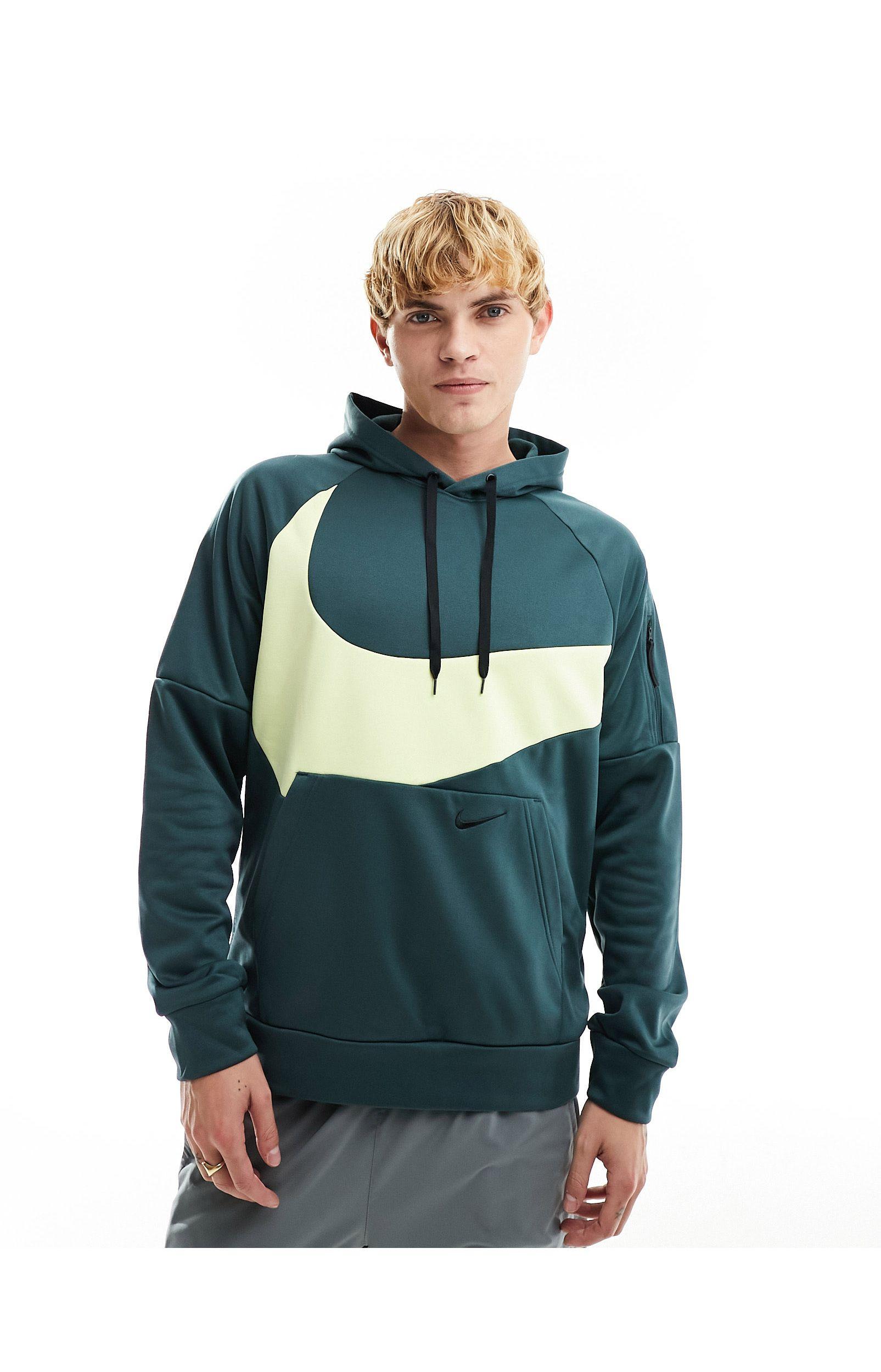 Nike Therma Fit Swoosh Hoodie in Blue for Men Lyst UK