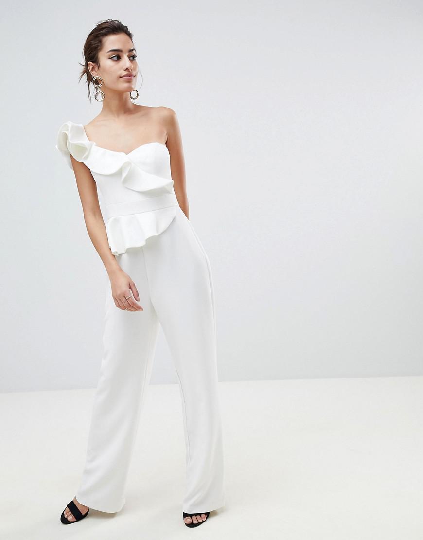 forever new white jumpsuit