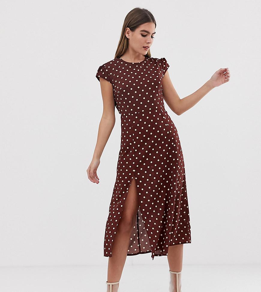 prettylittlething polka dot dress