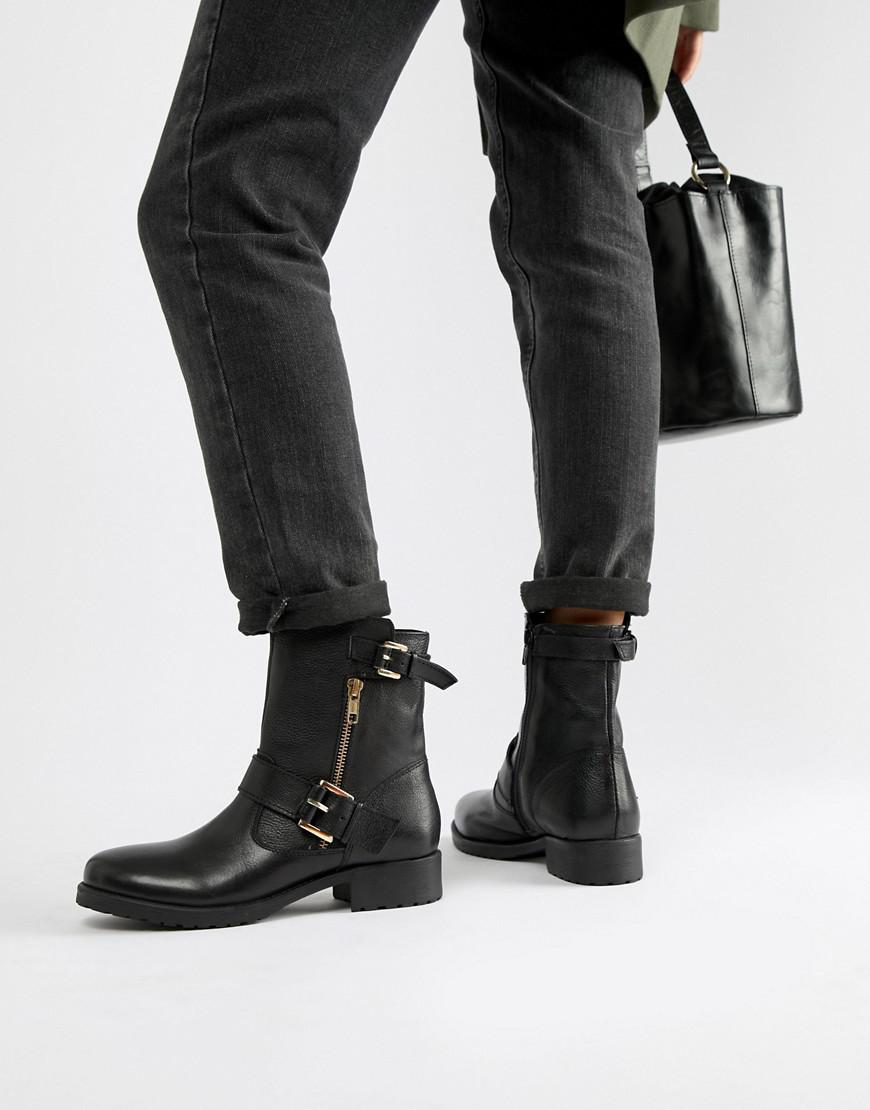 dune flat ankle boots