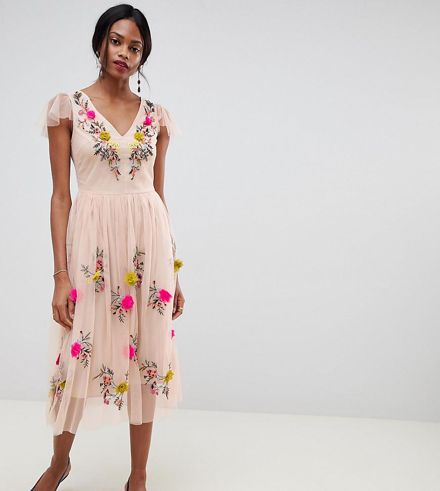 oasis floral midi dress