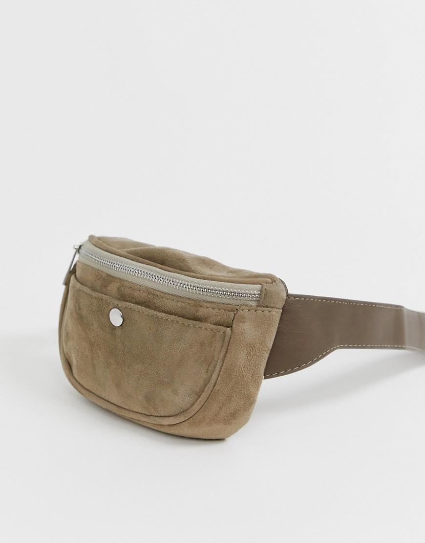 suede bum bag