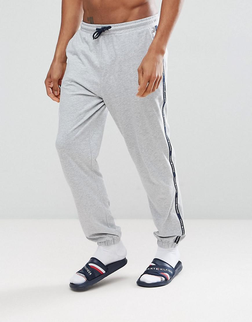 Download Tommy Hilfiger Cotton Cuffed Joggers Side Logo Tape In ...