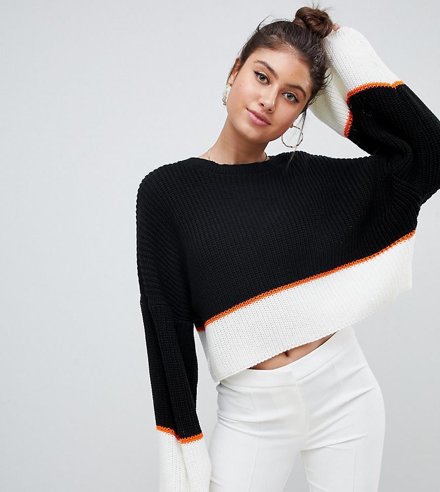 Missguided colour block jumper Clearance
