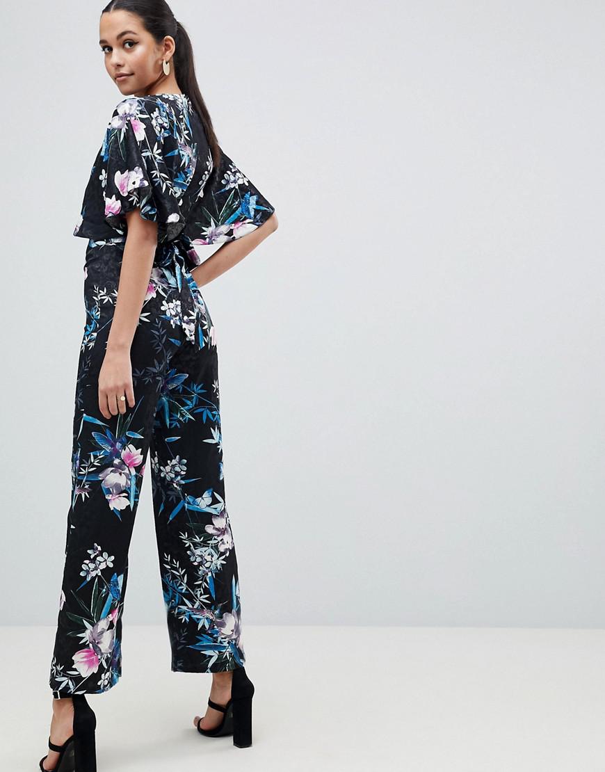 lipsy jewel cuff long sleeve jumpsuit