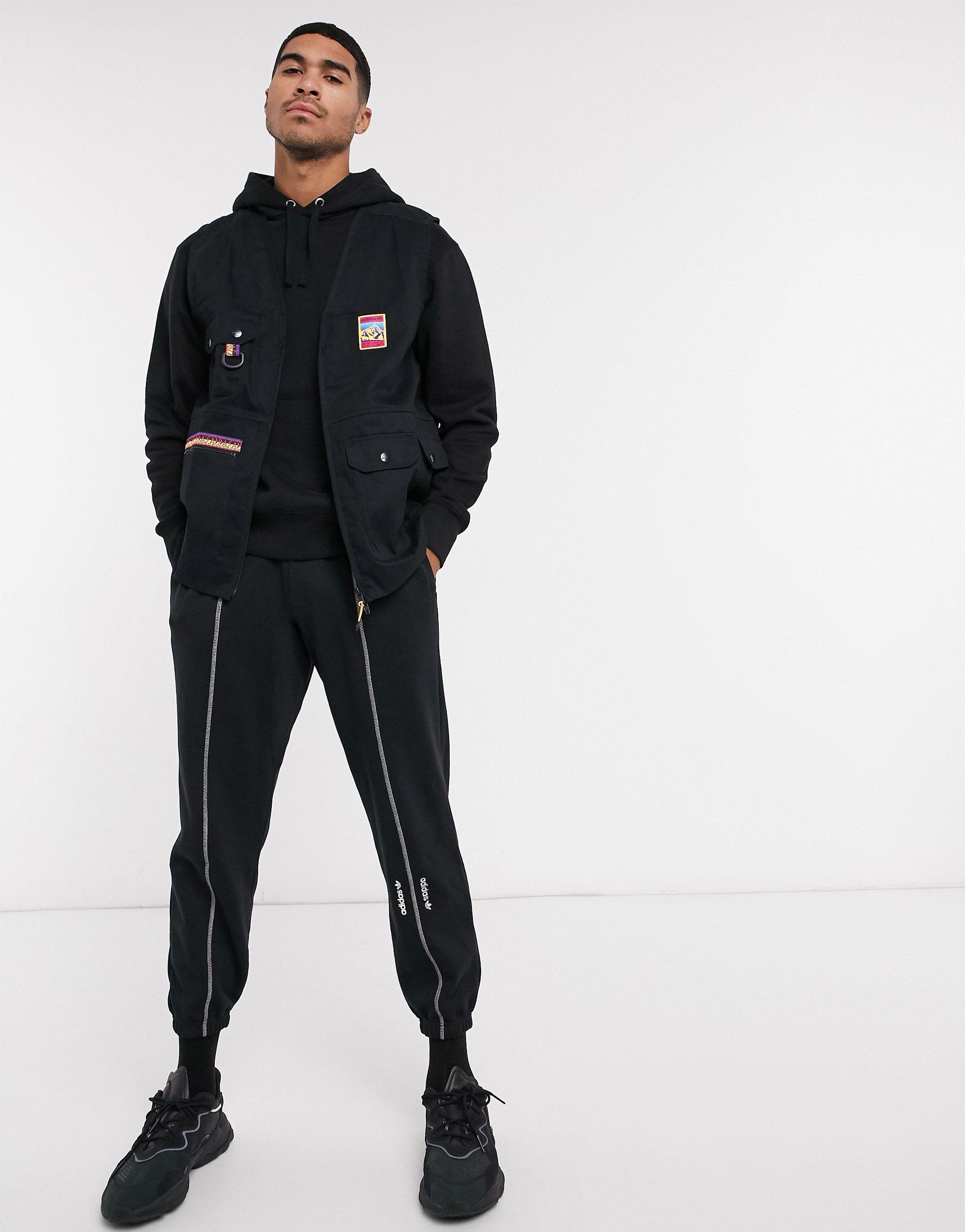 adidas Originals Adiplore Vest in Black for Men | Lyst