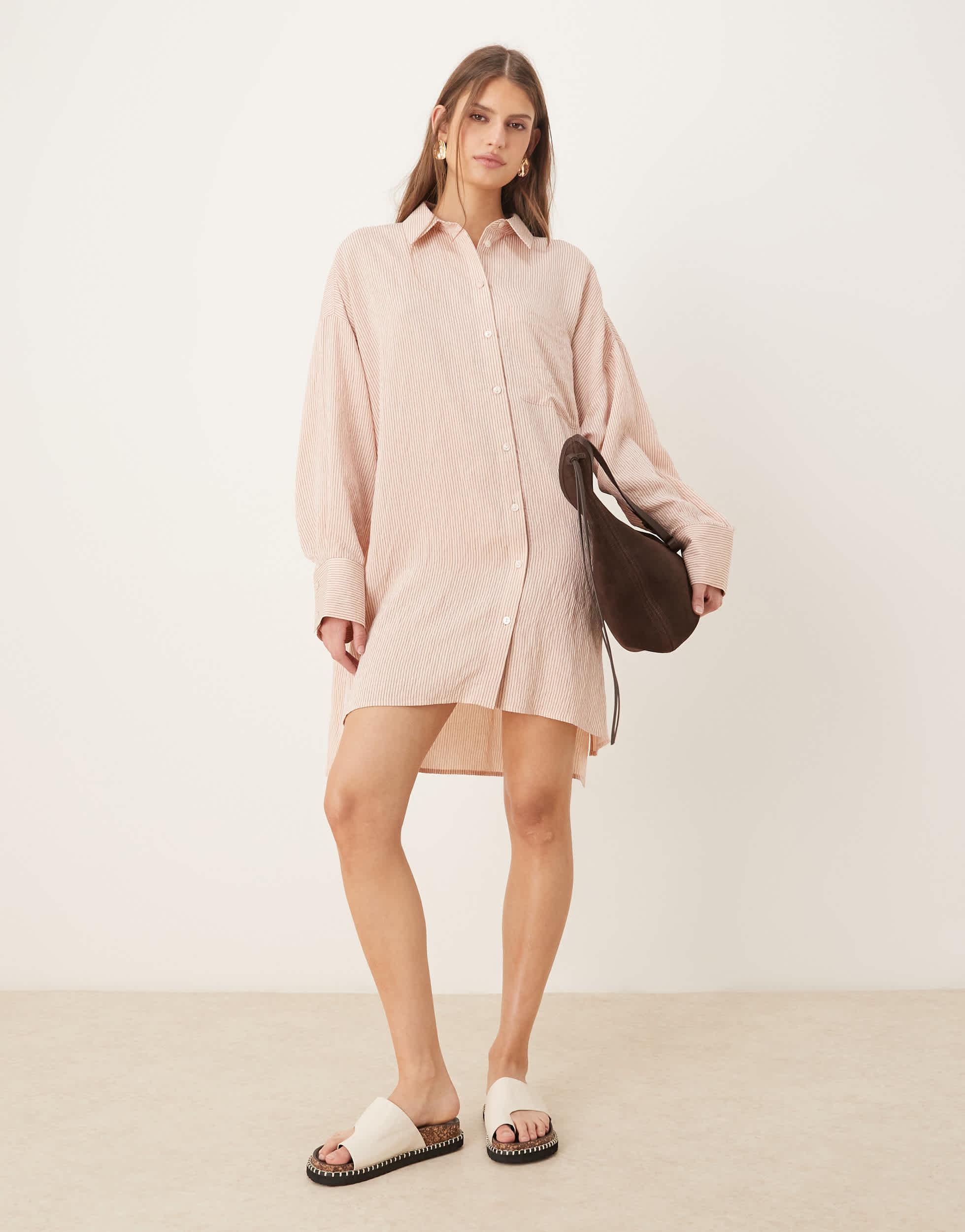 asos oversized shirt dress ASOS DESIGN Curve oversized mini t-shirt dress
