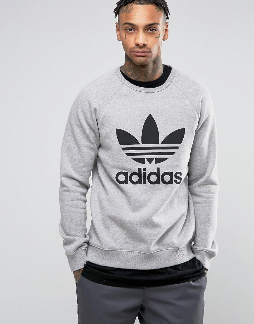 adidas originals trefoil crew