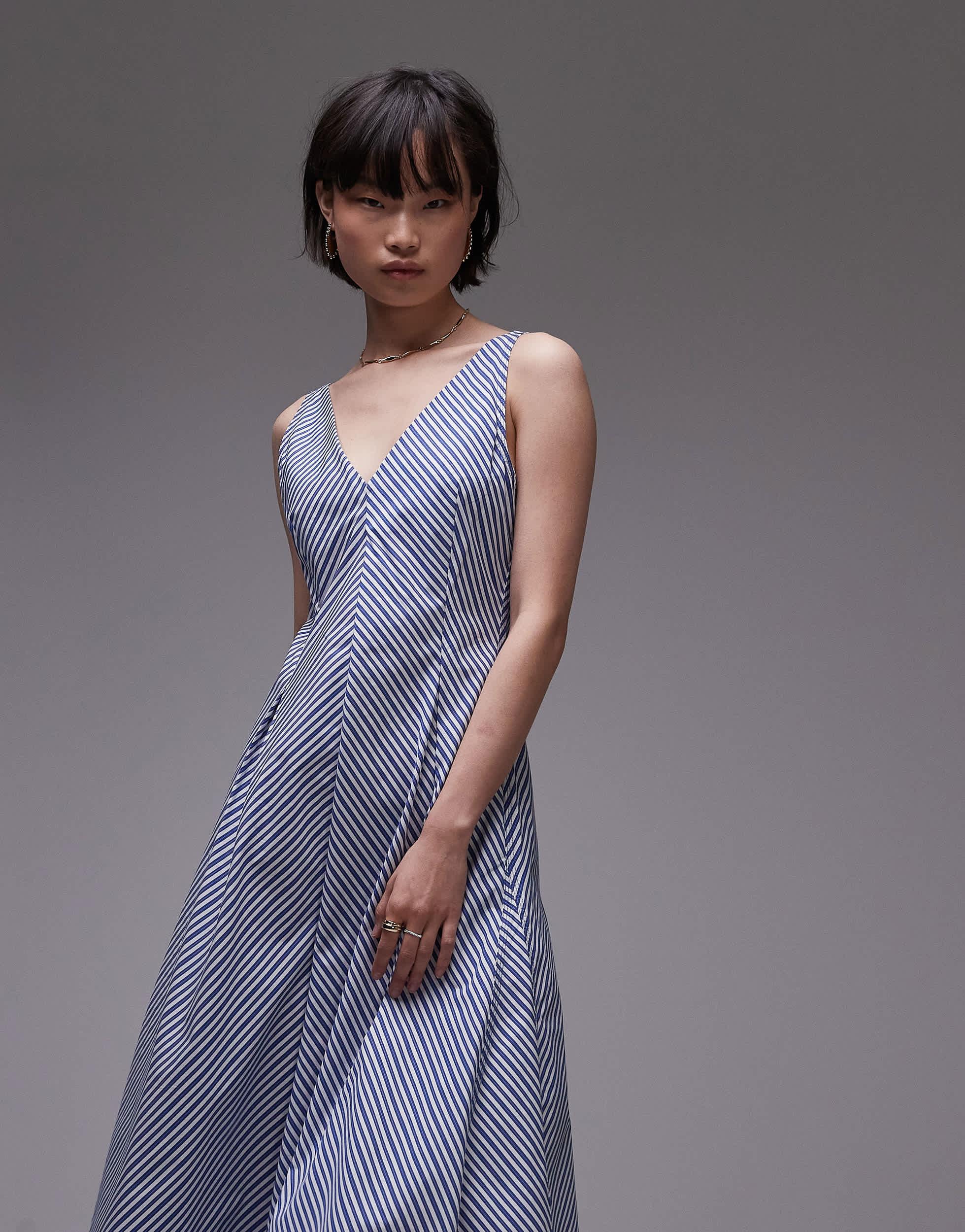 Mango Blue Dress Mango Robe Mi Longue Mango Robe Crochetée Mi