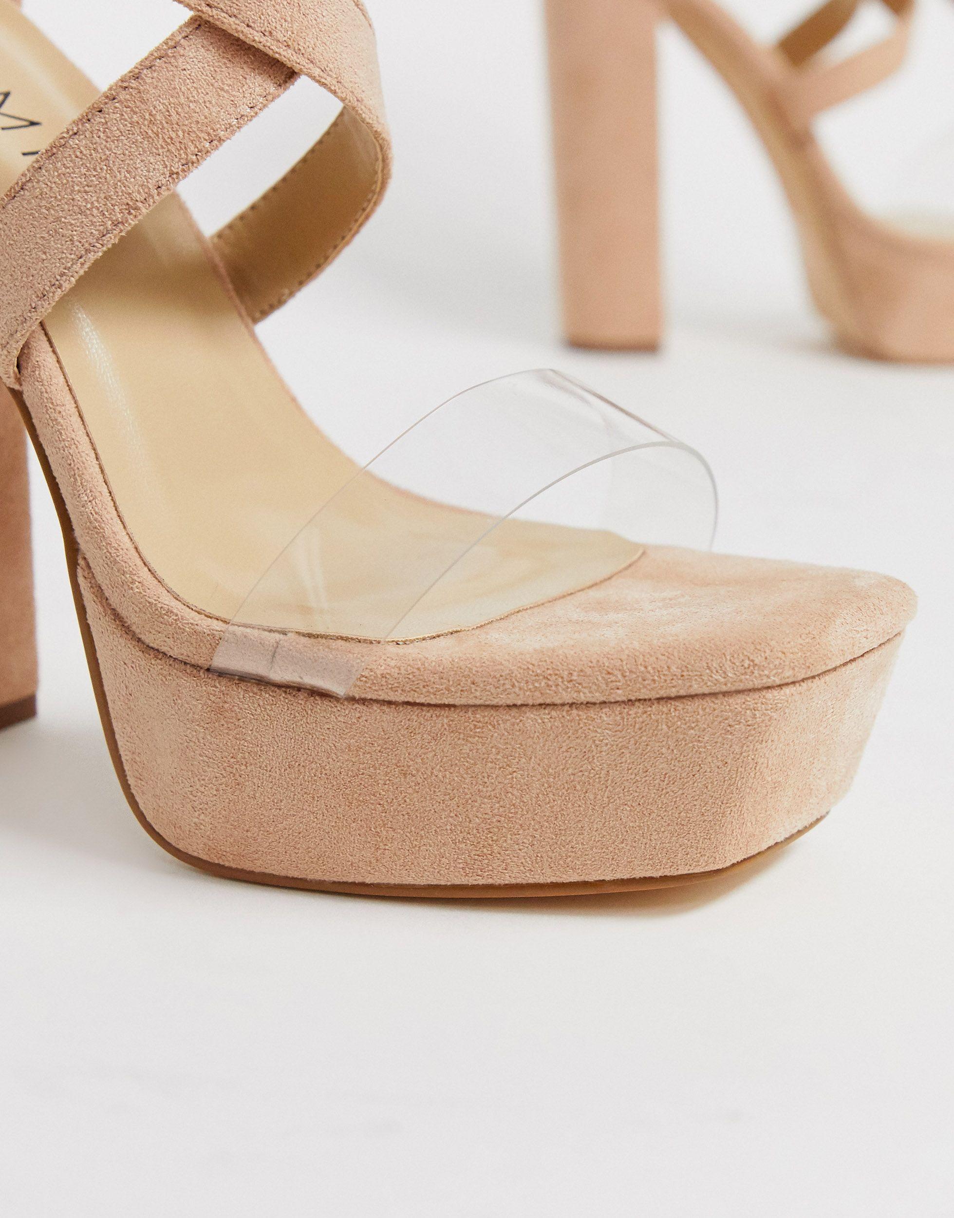 blush platform shoes