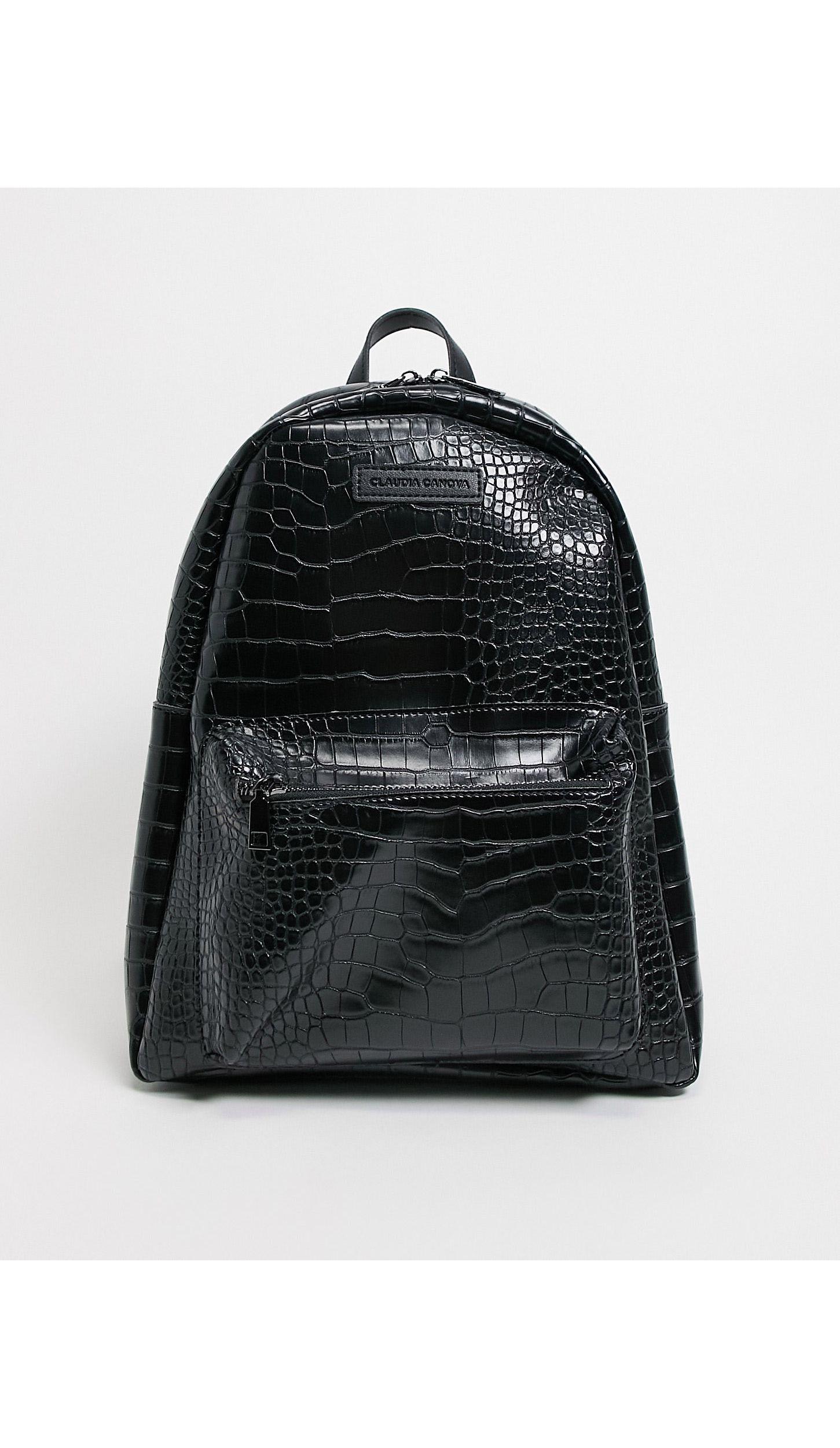 mock croc backpack