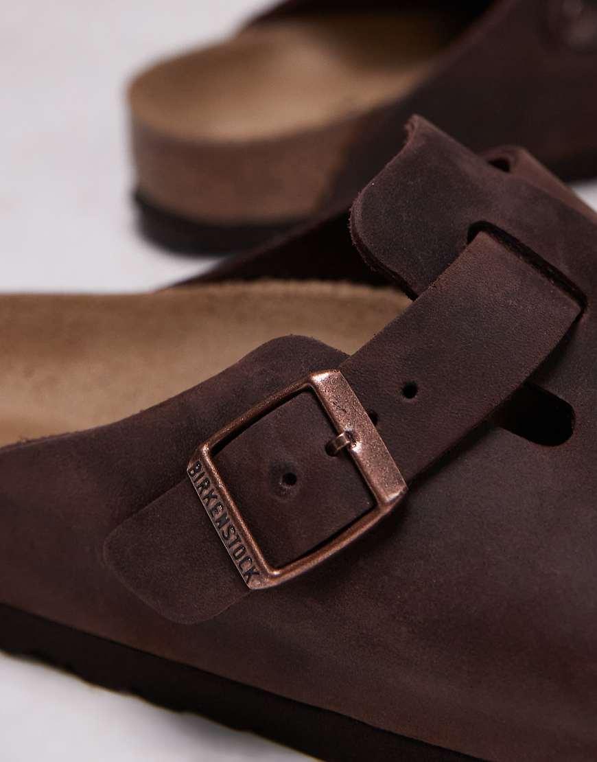 Birkenstock Boston Clogs in Blue Lyst UK