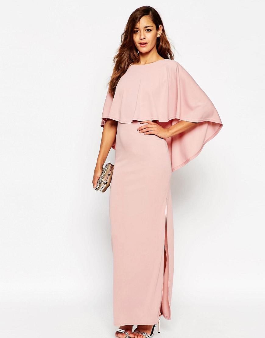 asos cape maxi dress