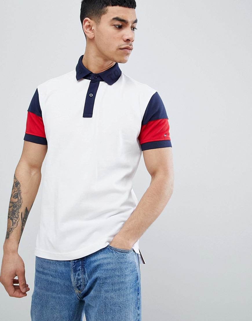 tommy hilfiger colorblock polo