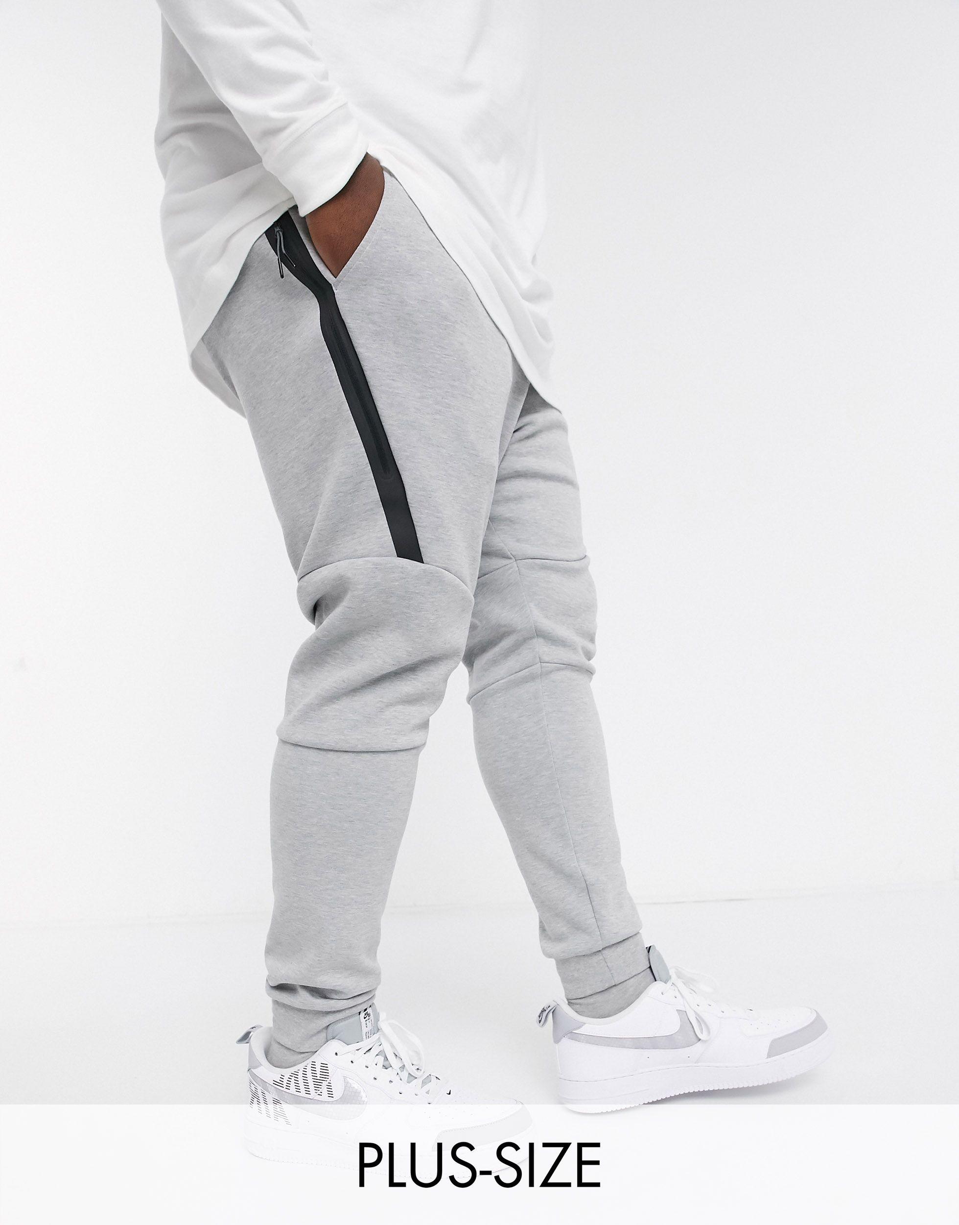 Nike Tech Fleece Joggers in dk Grey Heather | Black | Black (Gray) for Men  - Lyst