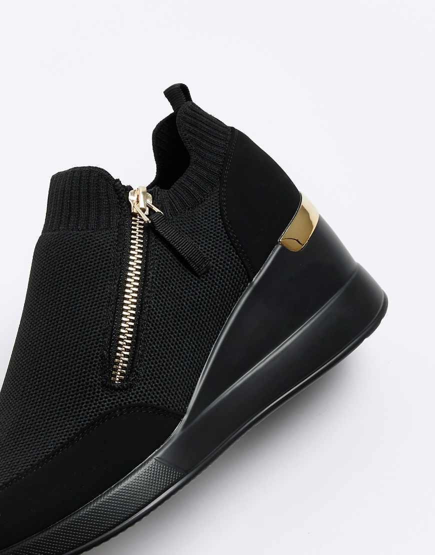 Wedge Sneakers Riverisland Trainers Wedge Sneakers River Island Sneakers  Dames Girls Black High Top, image size:870x1110