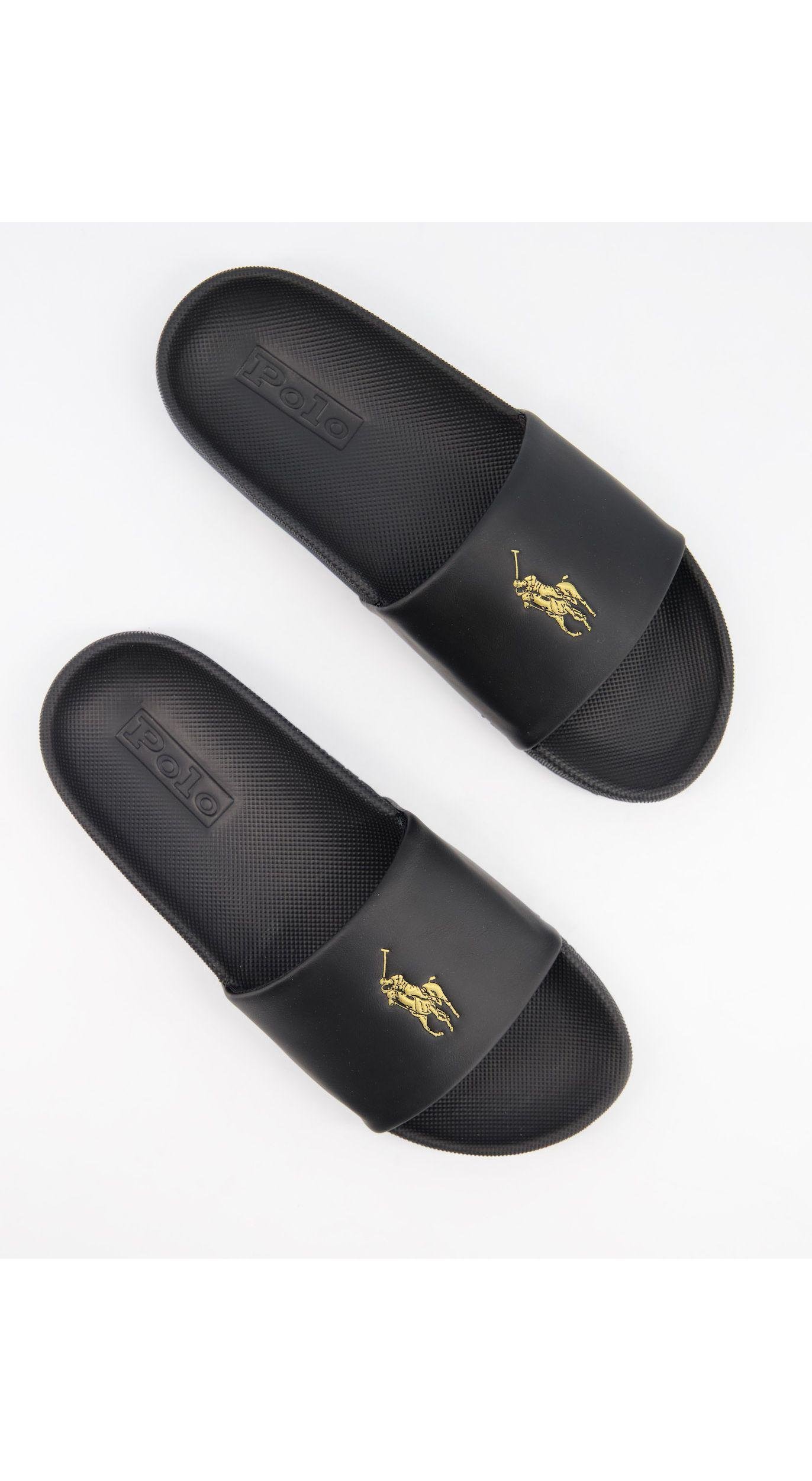 Claquettes avec logo Polo Ralph Lauren en coloris Noir | Lyst