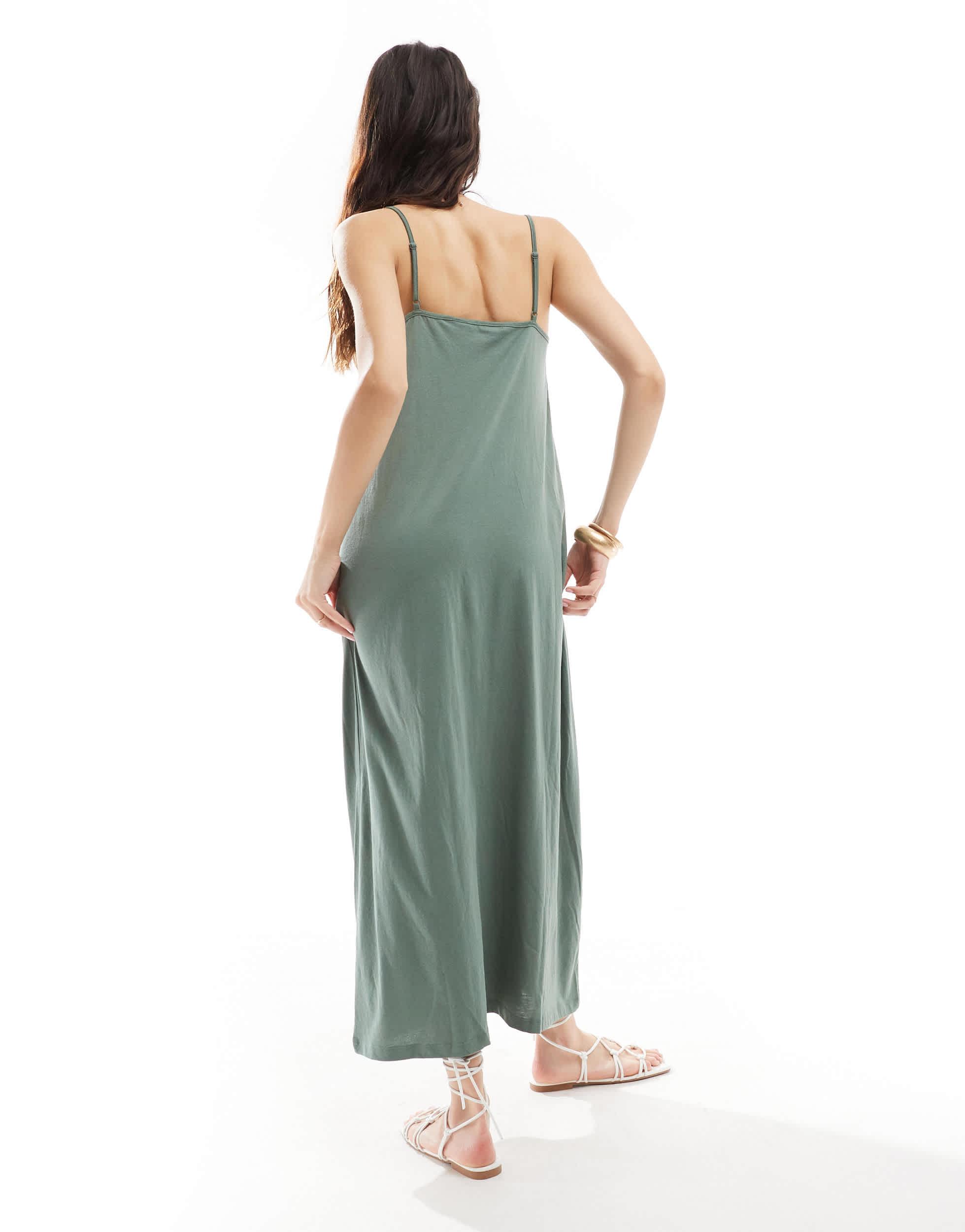 emerald green bridesmaid dress australia Timeless - Emerald Green formal dress | V neckline, backless A-line Satin Gown with Pockets L main image 0