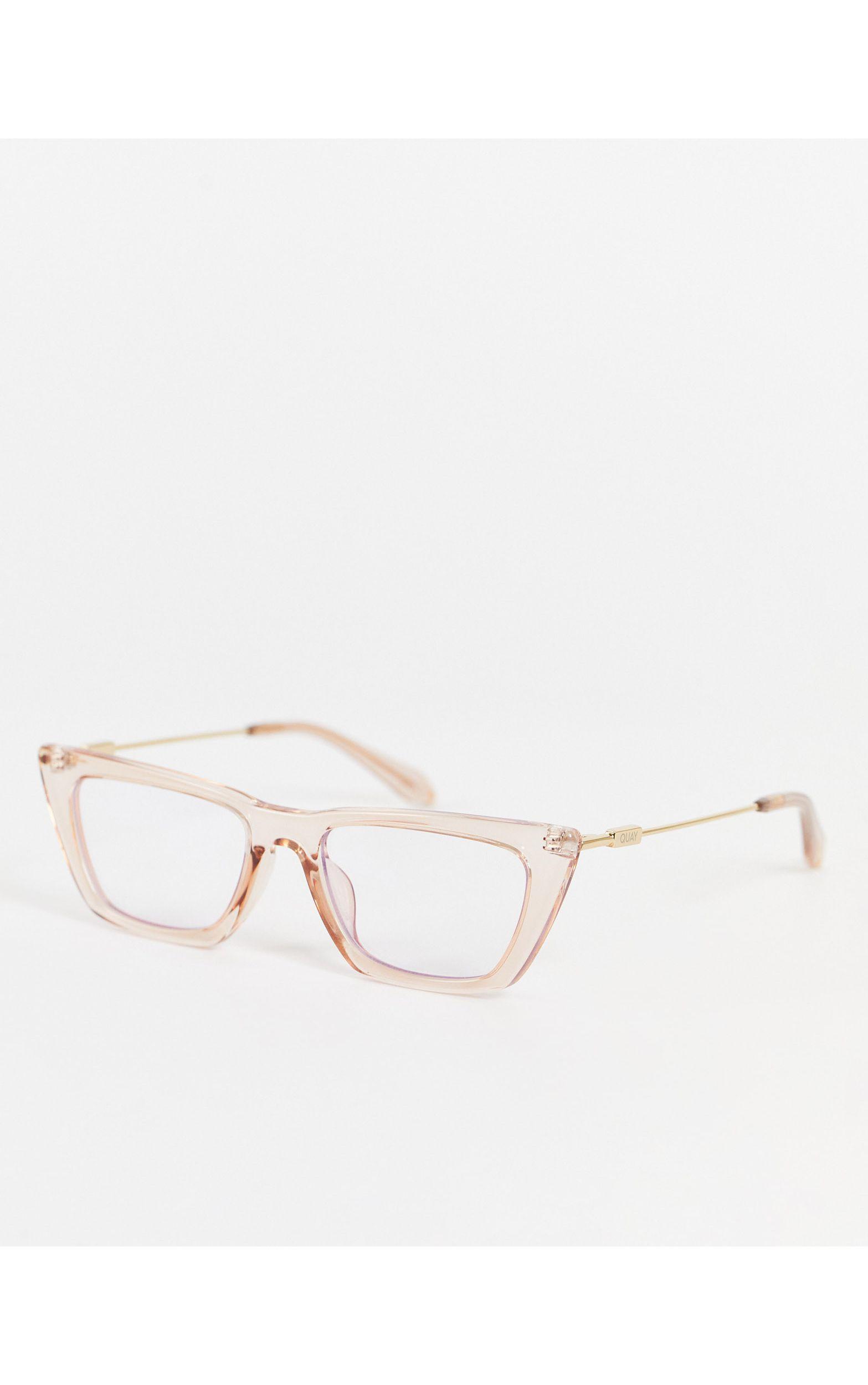 Quay Quay The Kween Cat Eye Blue Light Glasses in White Lyst