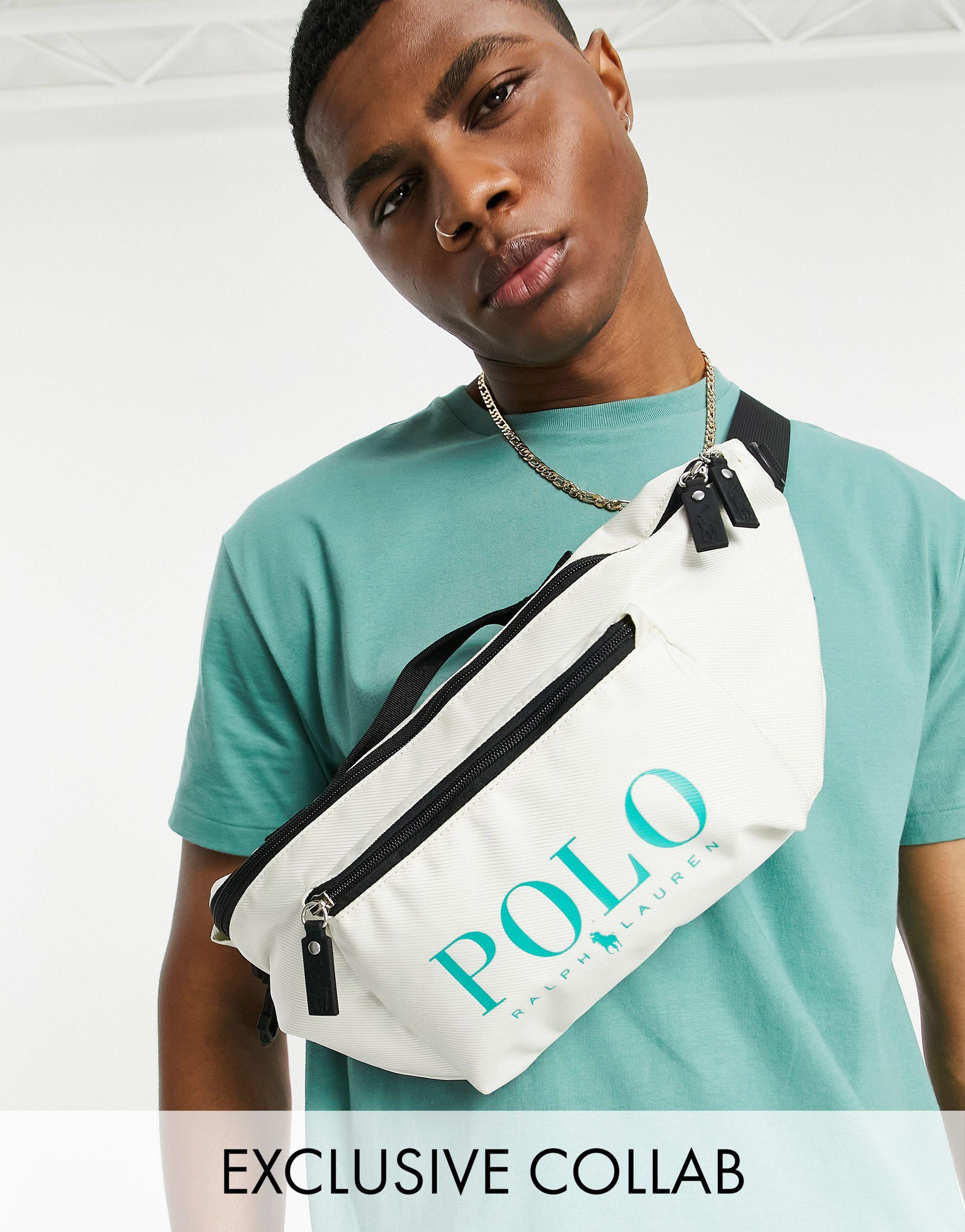 Polo Ralph Lauren X Asos Exclusive Collab Bum Bag in White for Men | Lyst