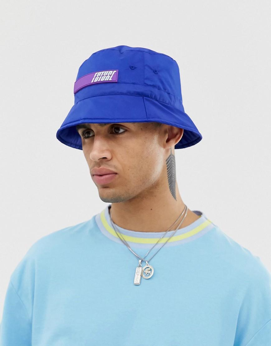 ASOS Synthetic Nylon Bucket Hat in Blue for Men Lyst