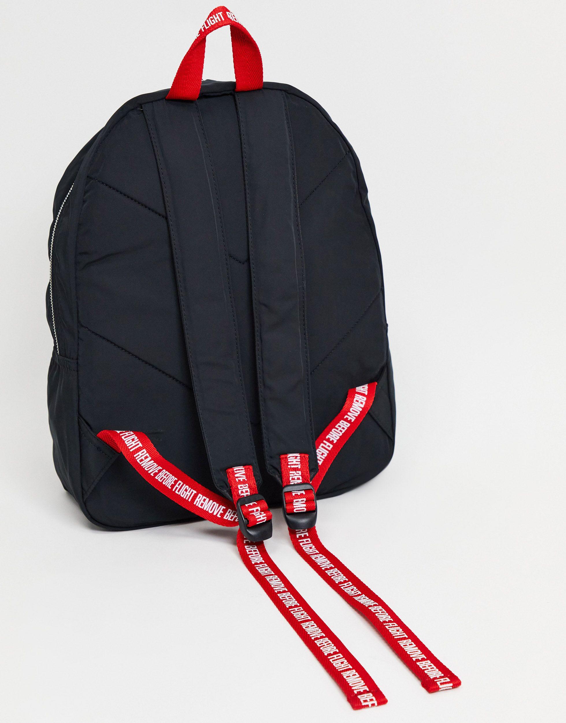 Pull&Bear Synthetic Nasa Backpack in Black | Lyst