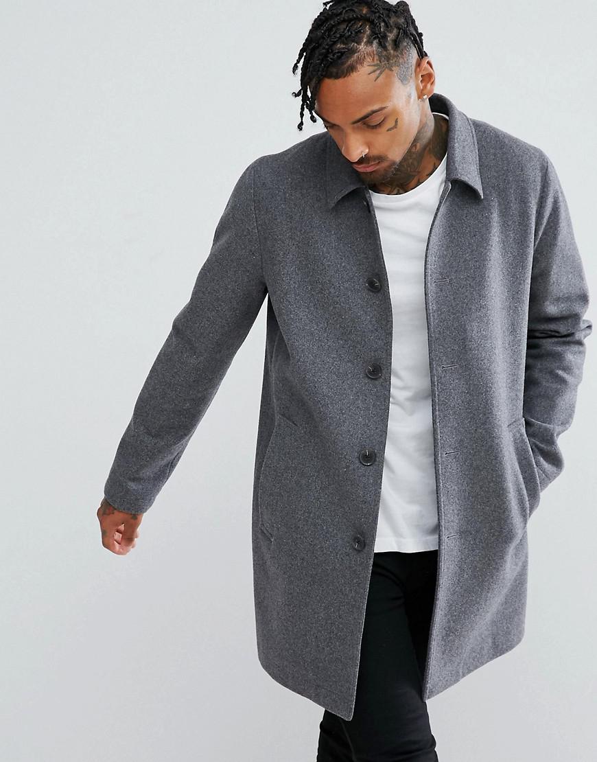 gray trench coat mens