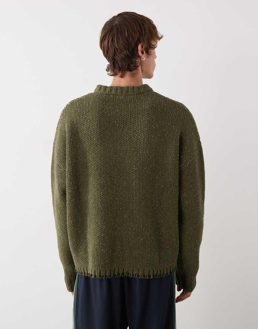 Cropped Green Baggy Jumper Prohibited Oversized Cropped Legacy
