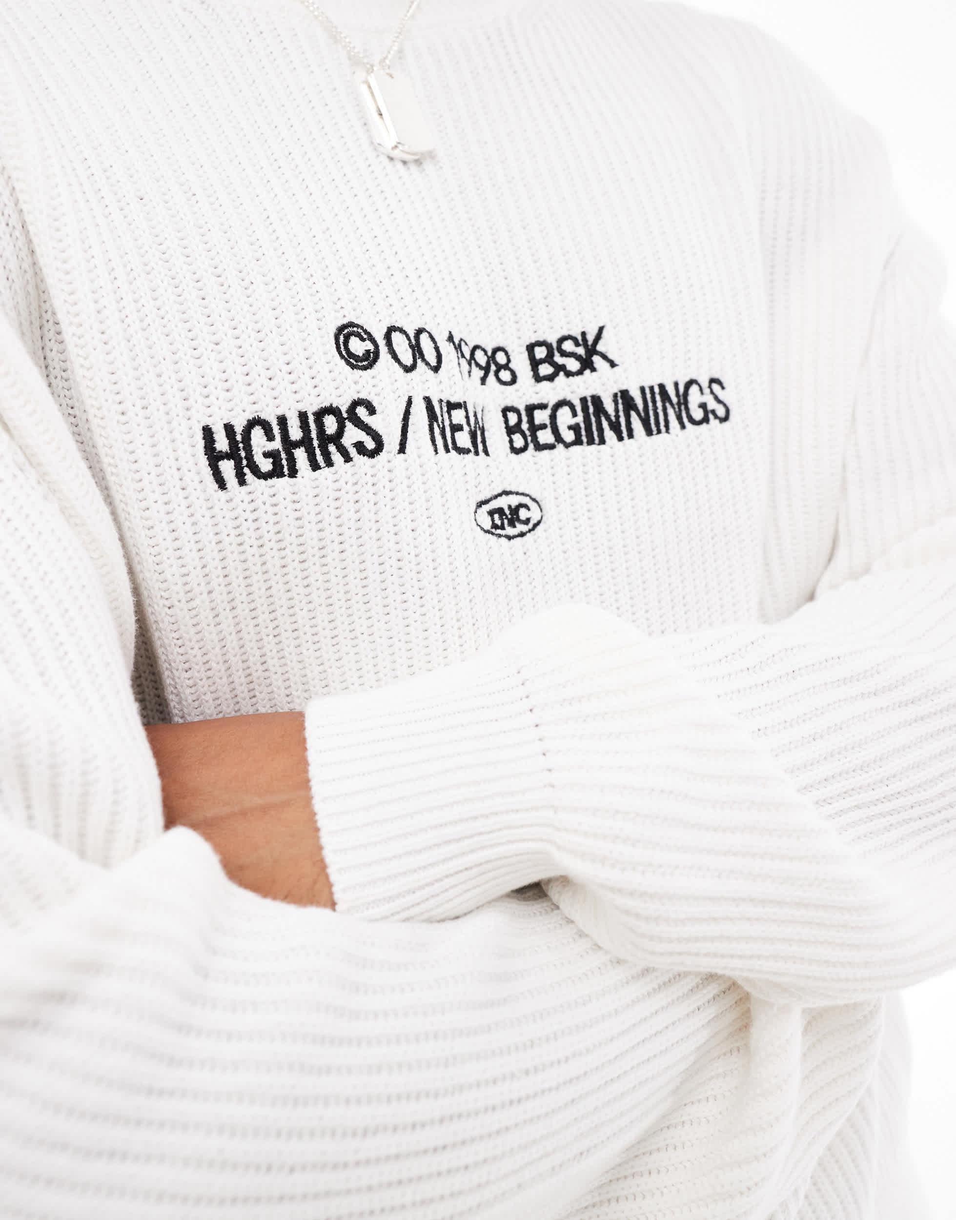 Bershka Hghrs Sweatshirt in White for Men Lyst