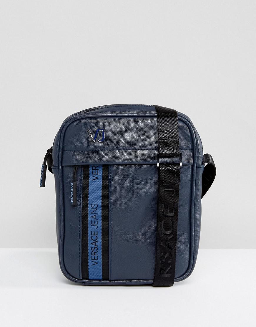 versace man bag blue