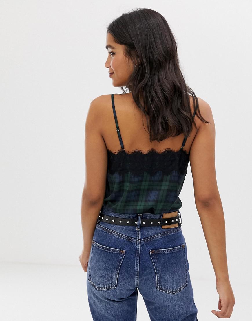 abercrombie lace peplum cami