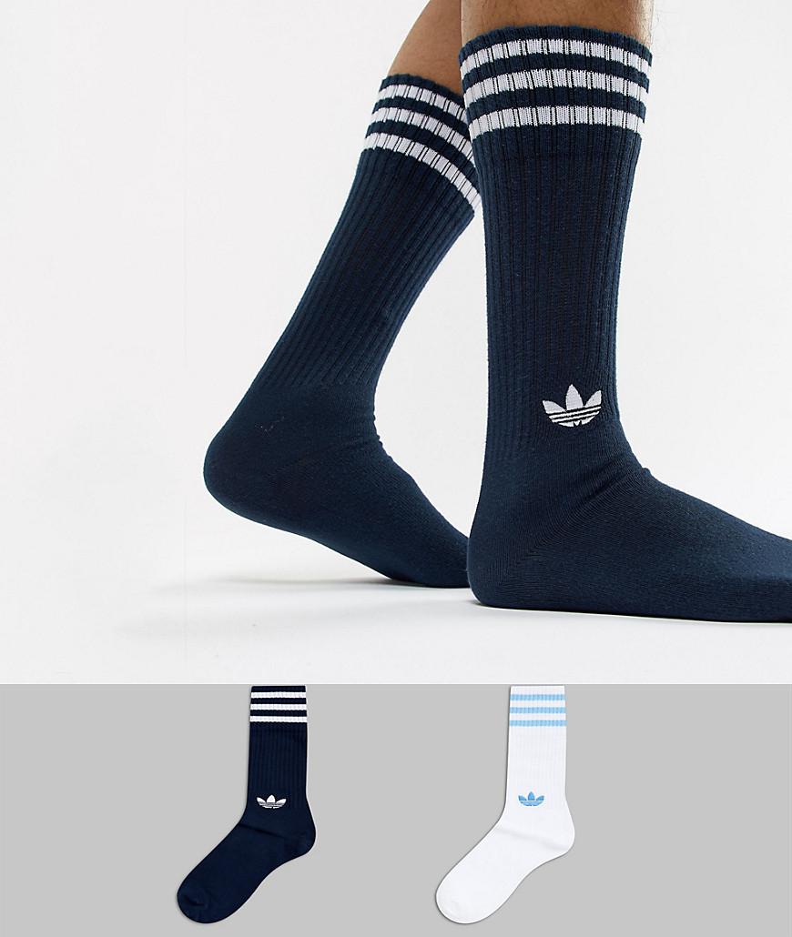 navy blue adidas socks