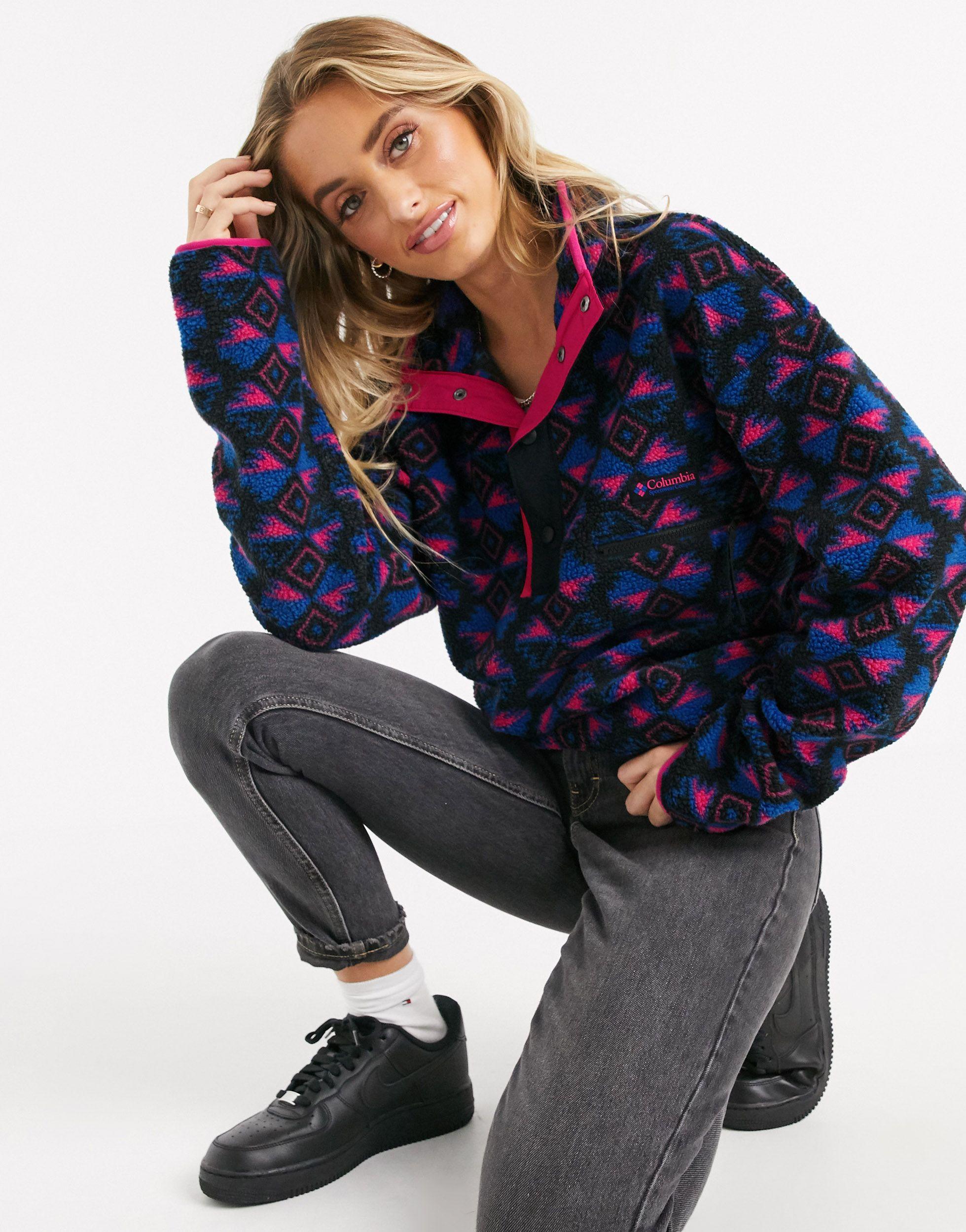 Columbia Helvetia Half Snap Printed Fleece | Lyst