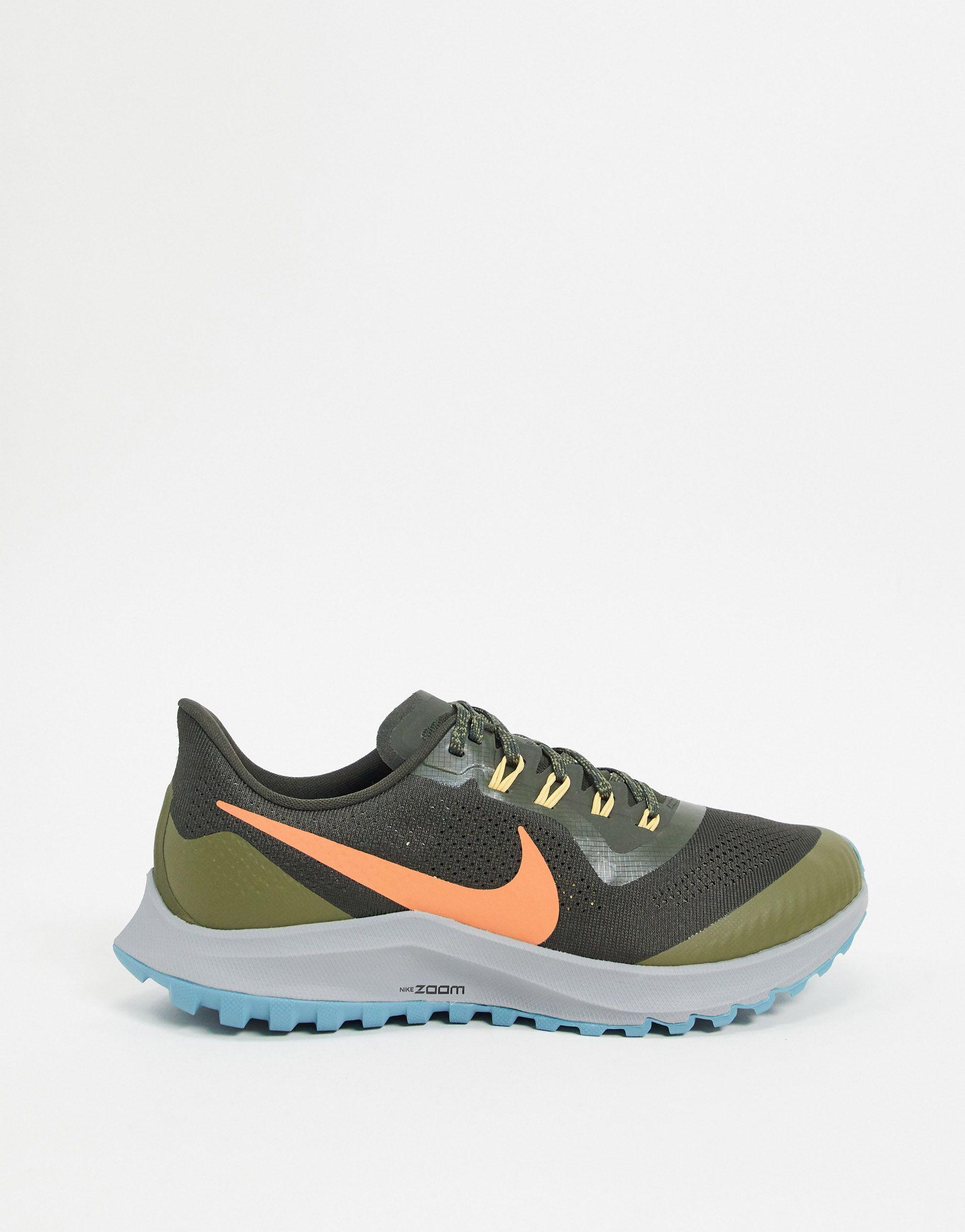 Nike Air Zoom Pegasus 36 Trail Trail Shoes in Green for Men | Lyst