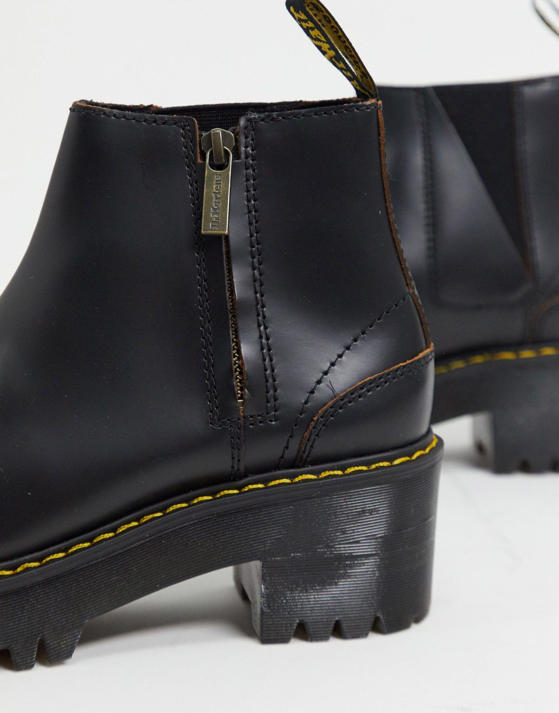 Doc martens hotsell heeled chelsea boots