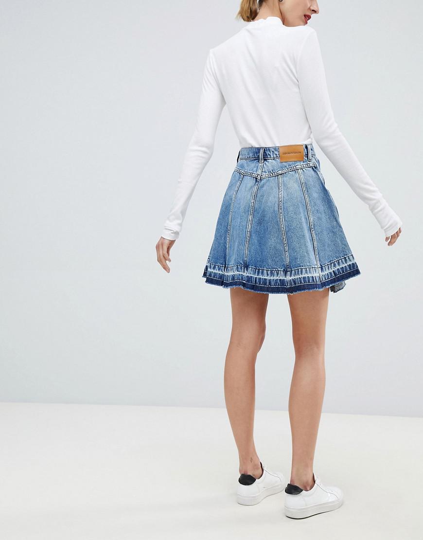 armani denim skirt