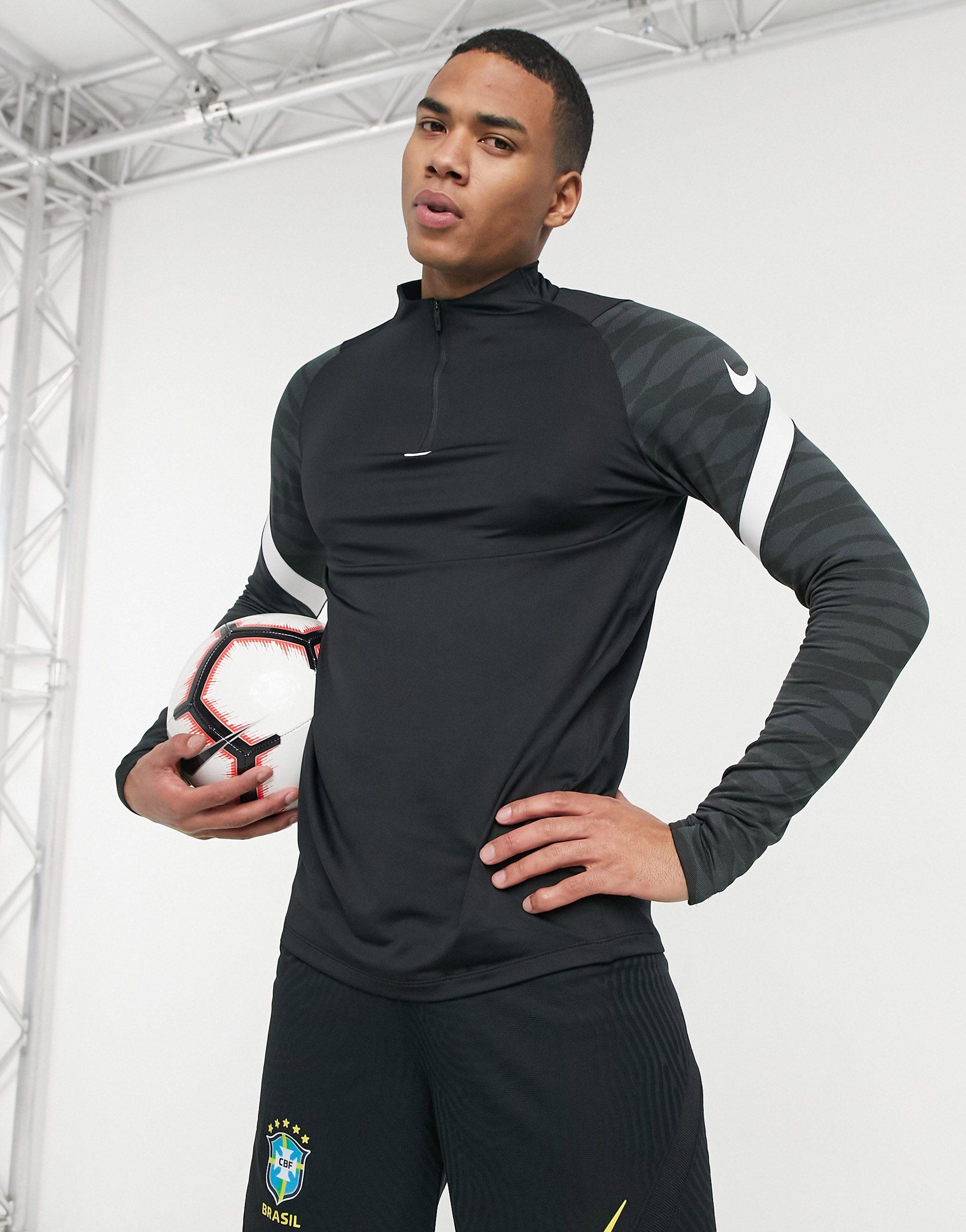Nike Football Strike Drill Top in Black for Men