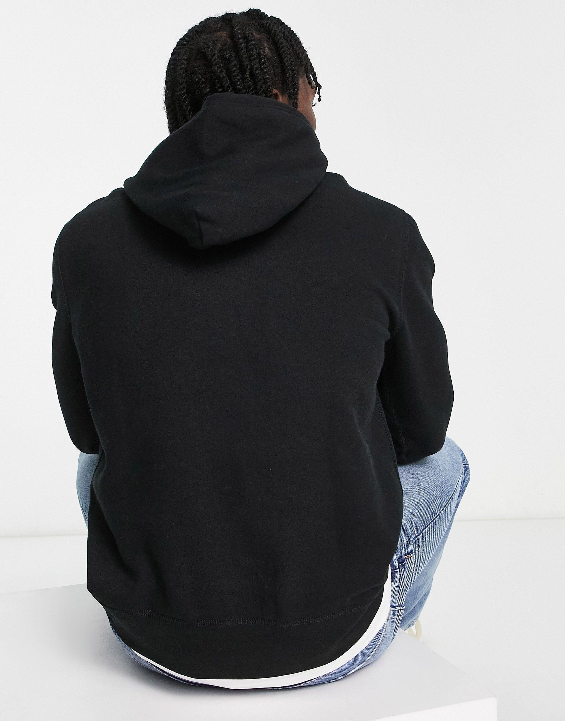 polo ralph lauren collegiate logo hoodie in white