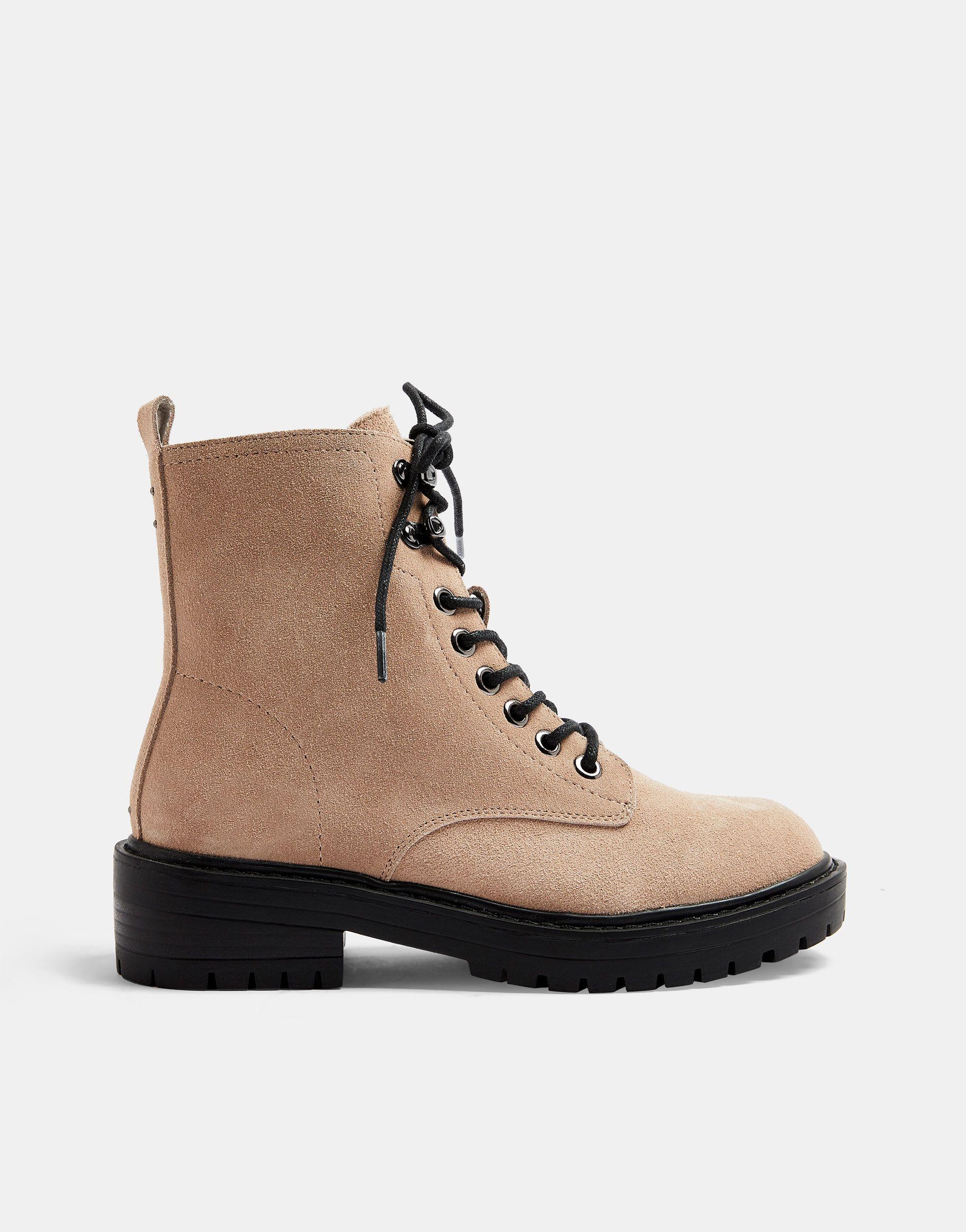 Topshop suede lace up boots Clearance