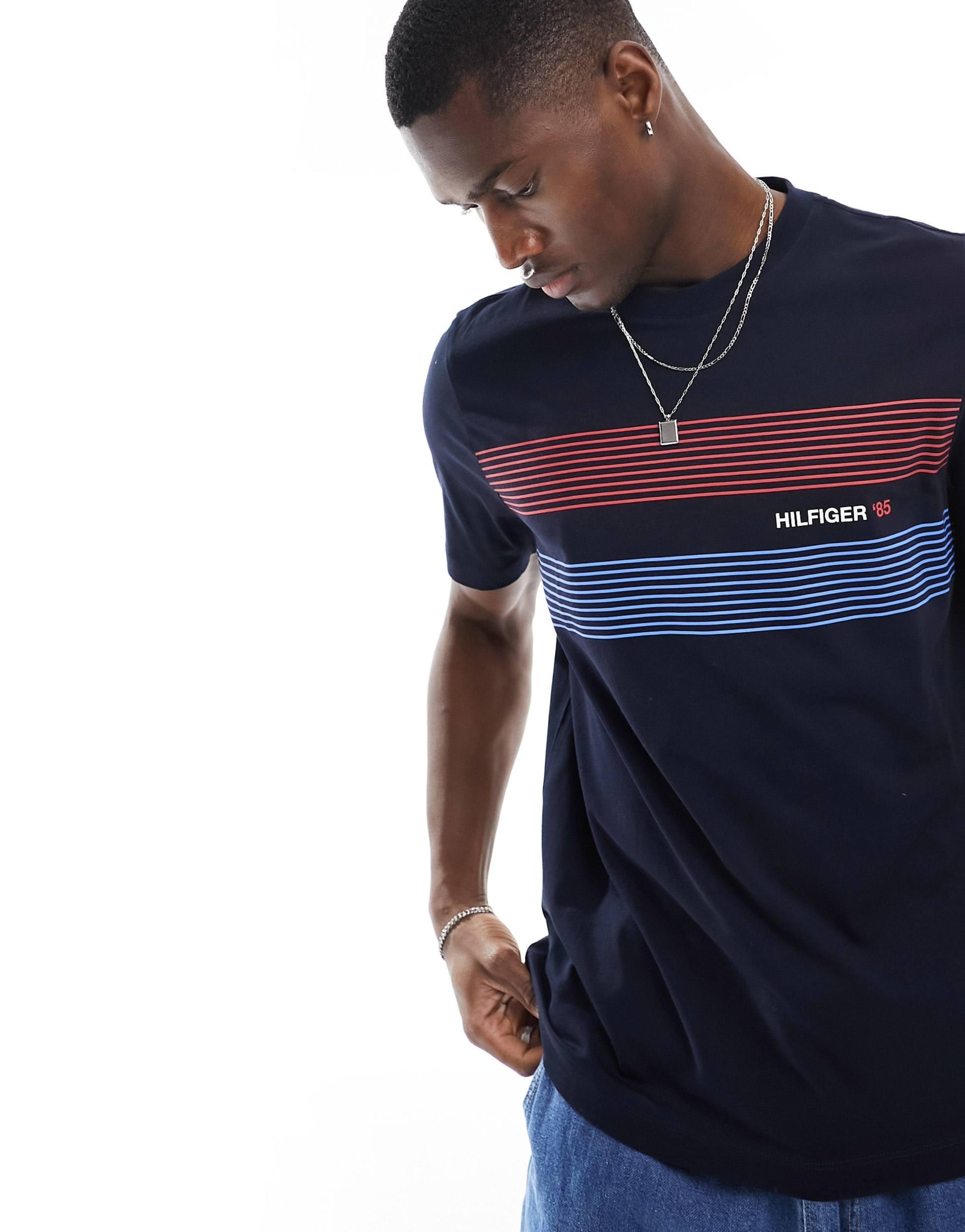 Tommy Hilfiger Chest Hilfiger 85 T Shirt in Blue for Men Lyst