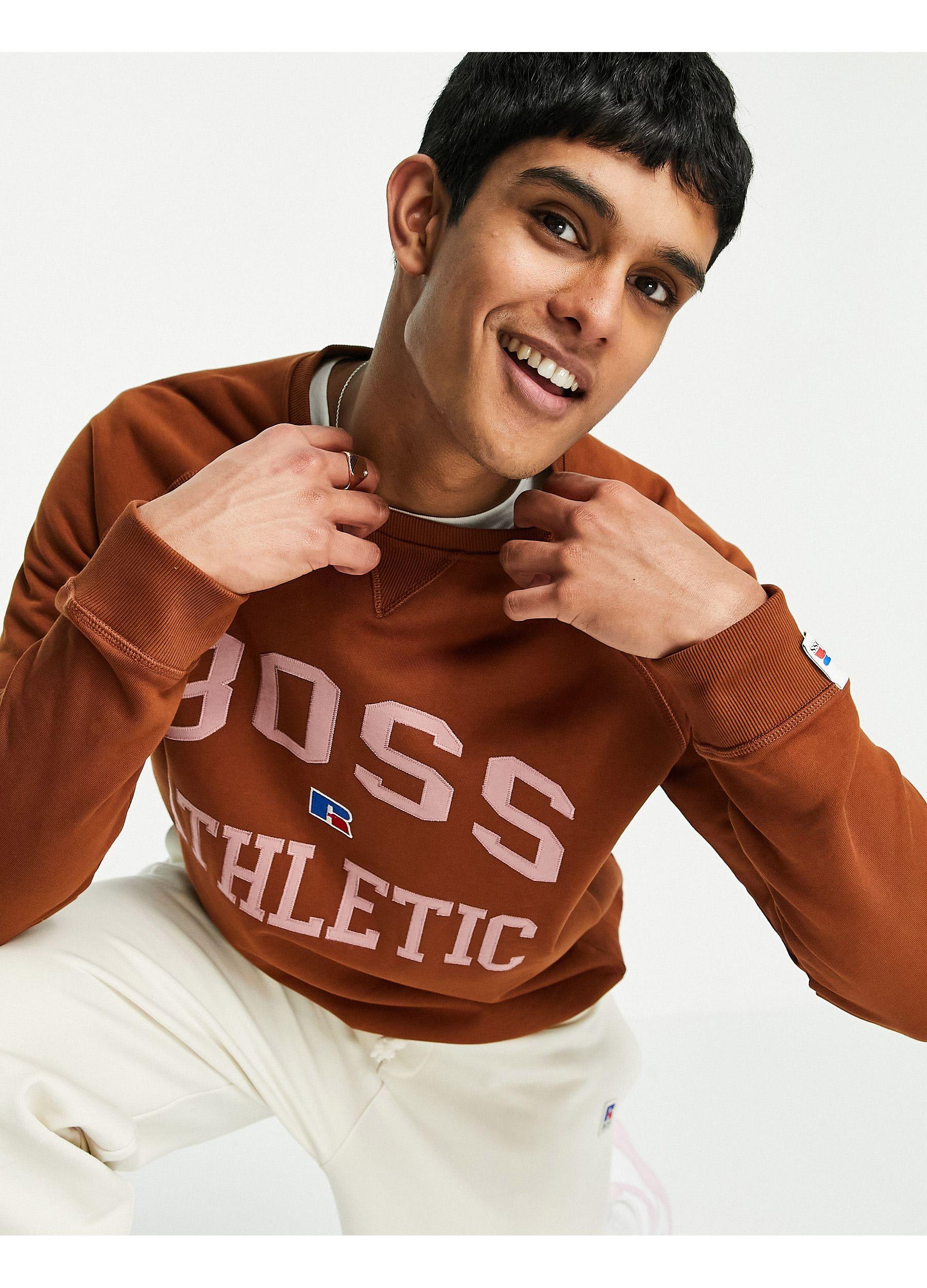 Hugo Boss X Russell Athletic Sweatshirt 50463571 Stedman RA 2 Men's SZ XL