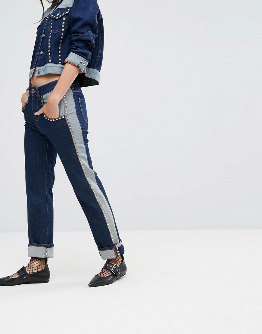 Tommy Hilfiger Denim Gigi Hadid Mid Rise Crop Straight Jean With All Over  Studs in Blue - Lyst