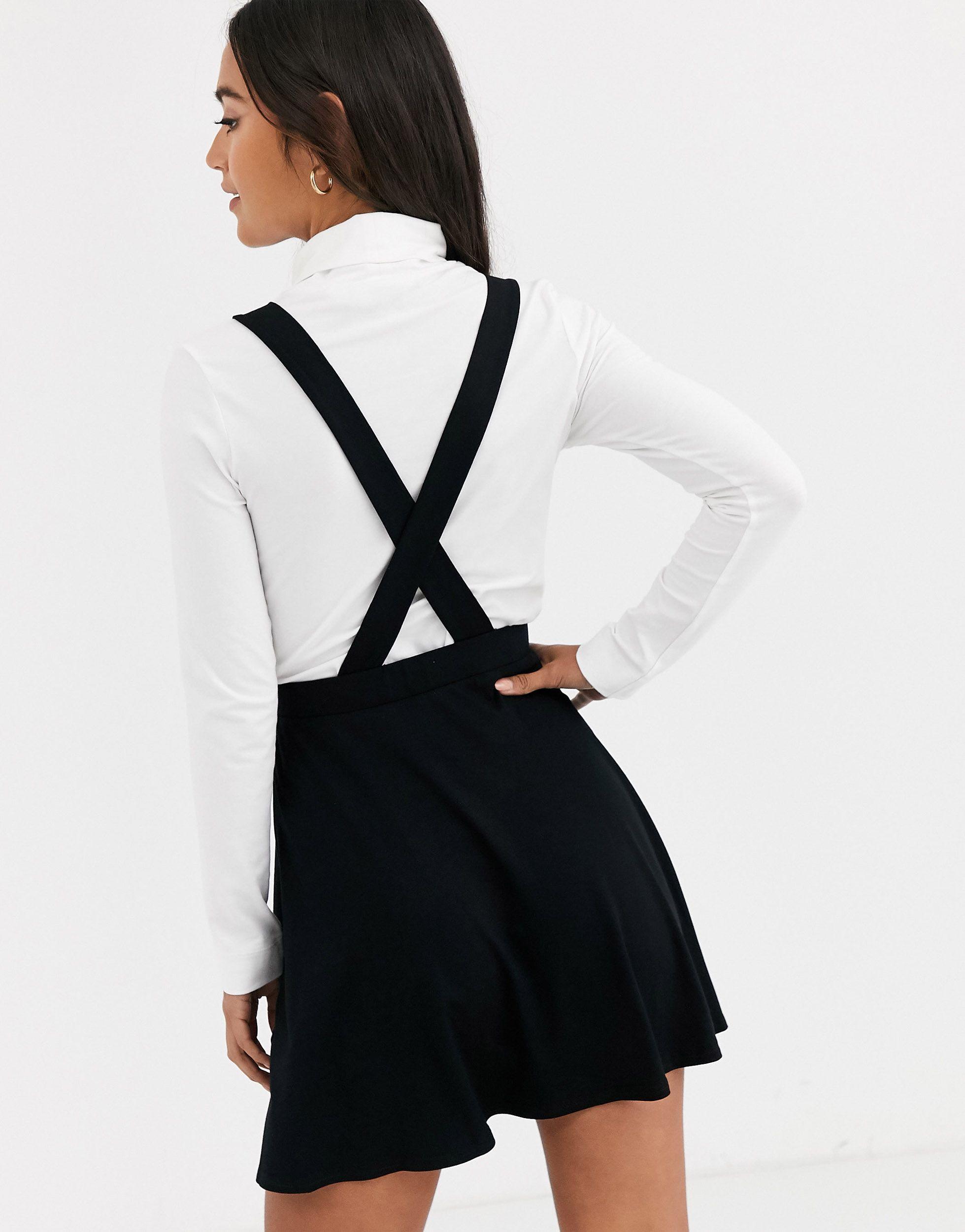 pinafore skirt black