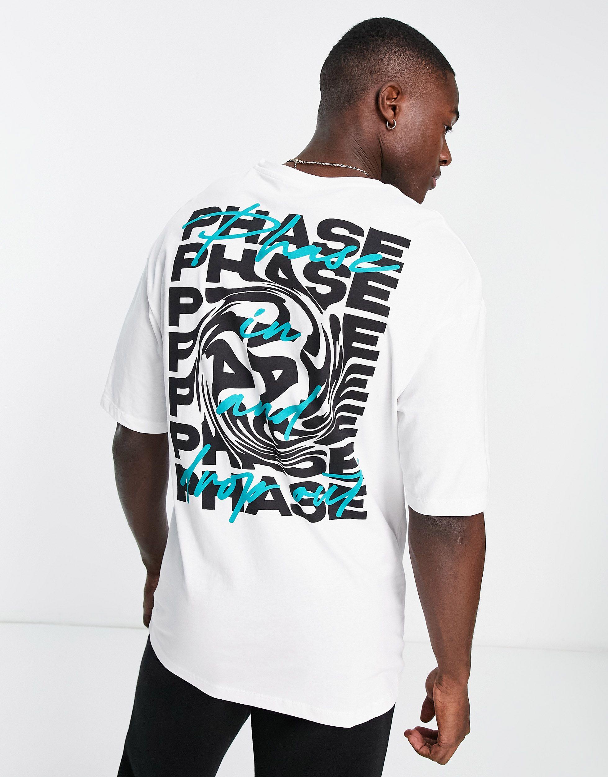Jack & Jones Originals Oversized T-shirt With Phase Back Print in White for  Men | Lyst